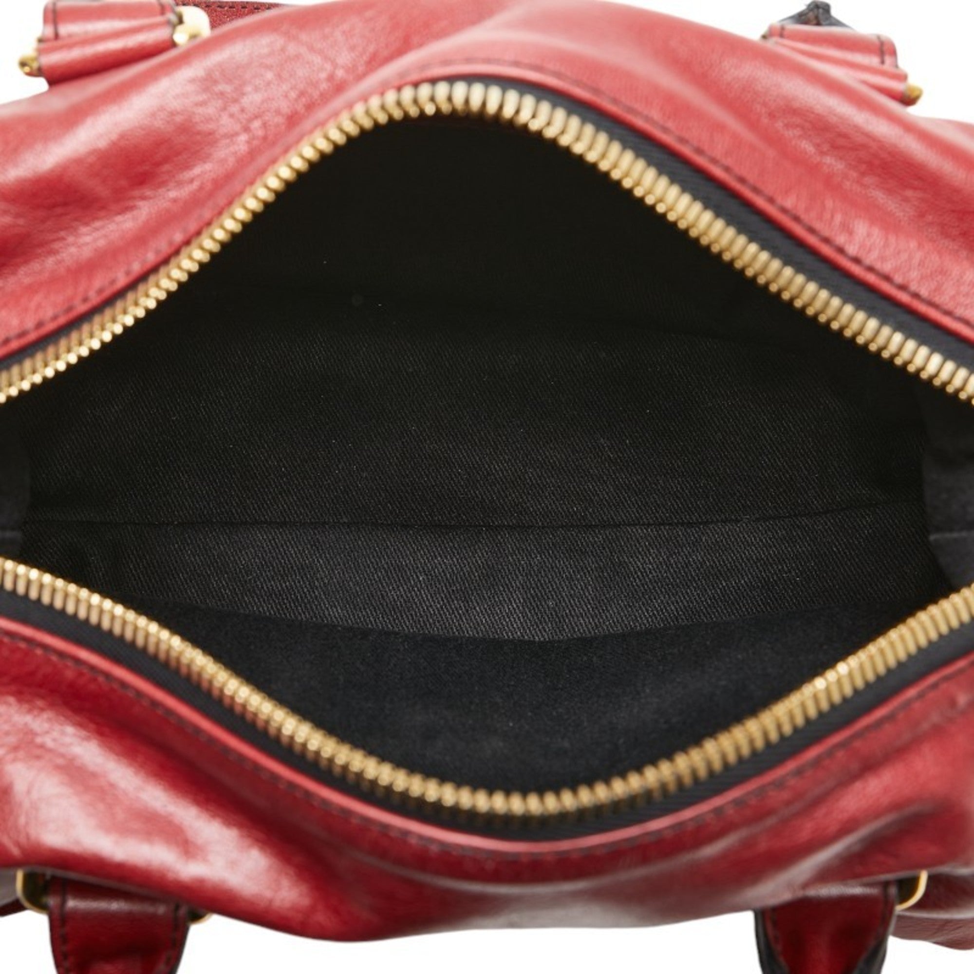Valentino Red Color Leather Handbag (Pre-Owned)