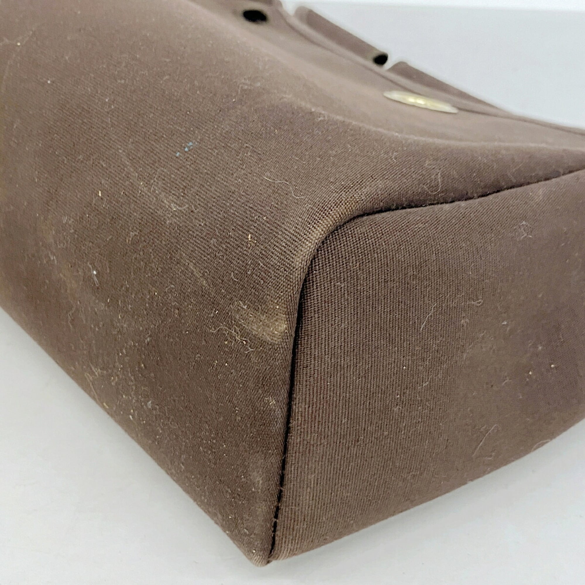 Hermes Brown Toile H Handbag (Pre-Owned)