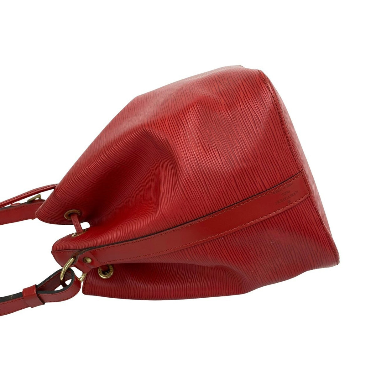 Louis Vuitton Red Color Leather Shoulder Bag (Pre-Owned)