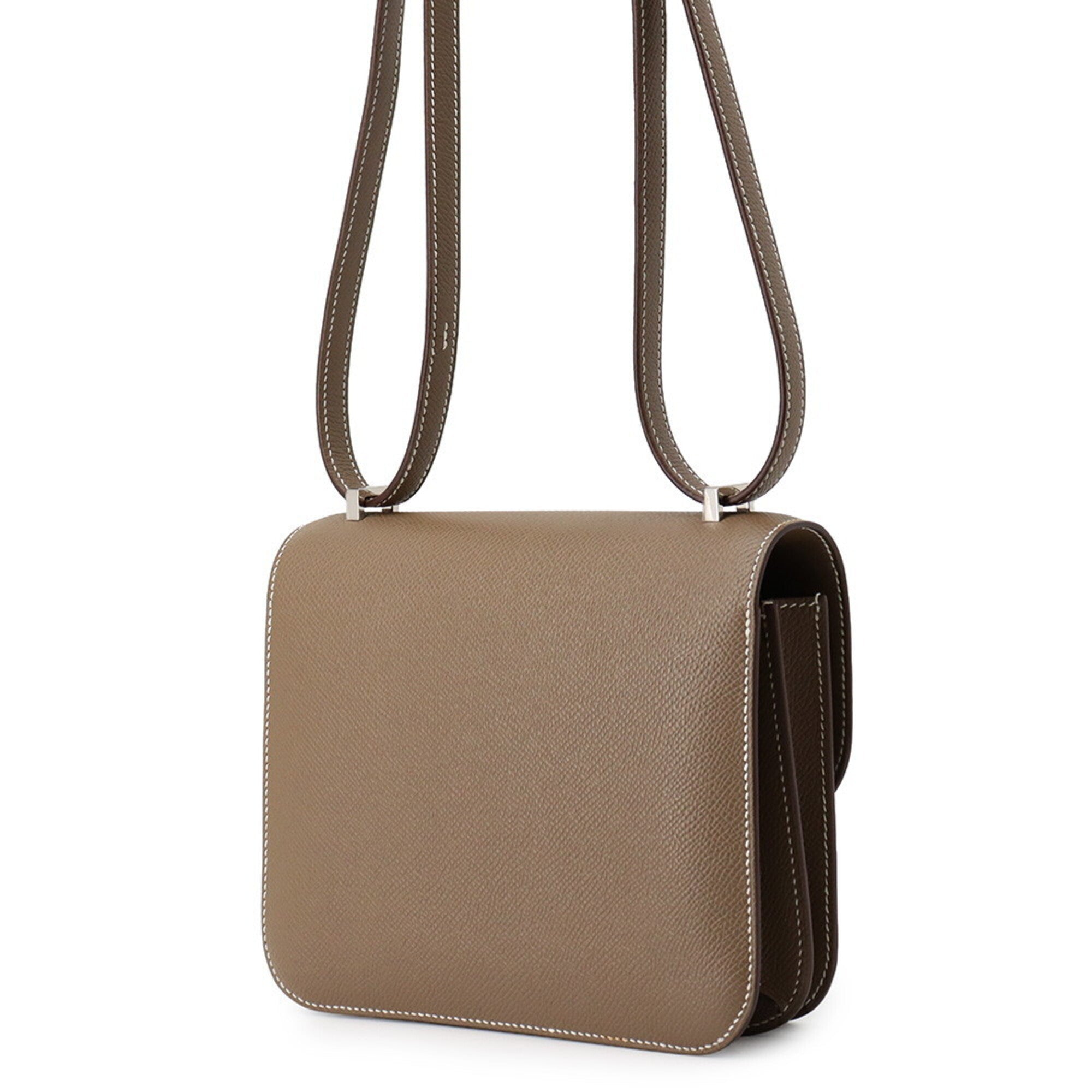 Hermes Constance Etoupe Gray Epsom Leather Shoulder Bag (Pre-Owned)