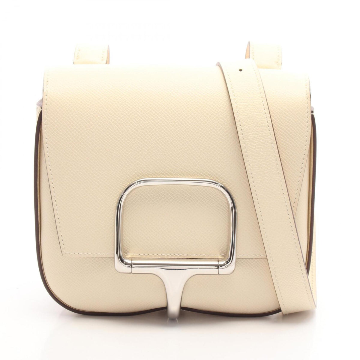 Hermes Ivory Epsom Leather Handbag Shoulder Bag (Pre-Owned)