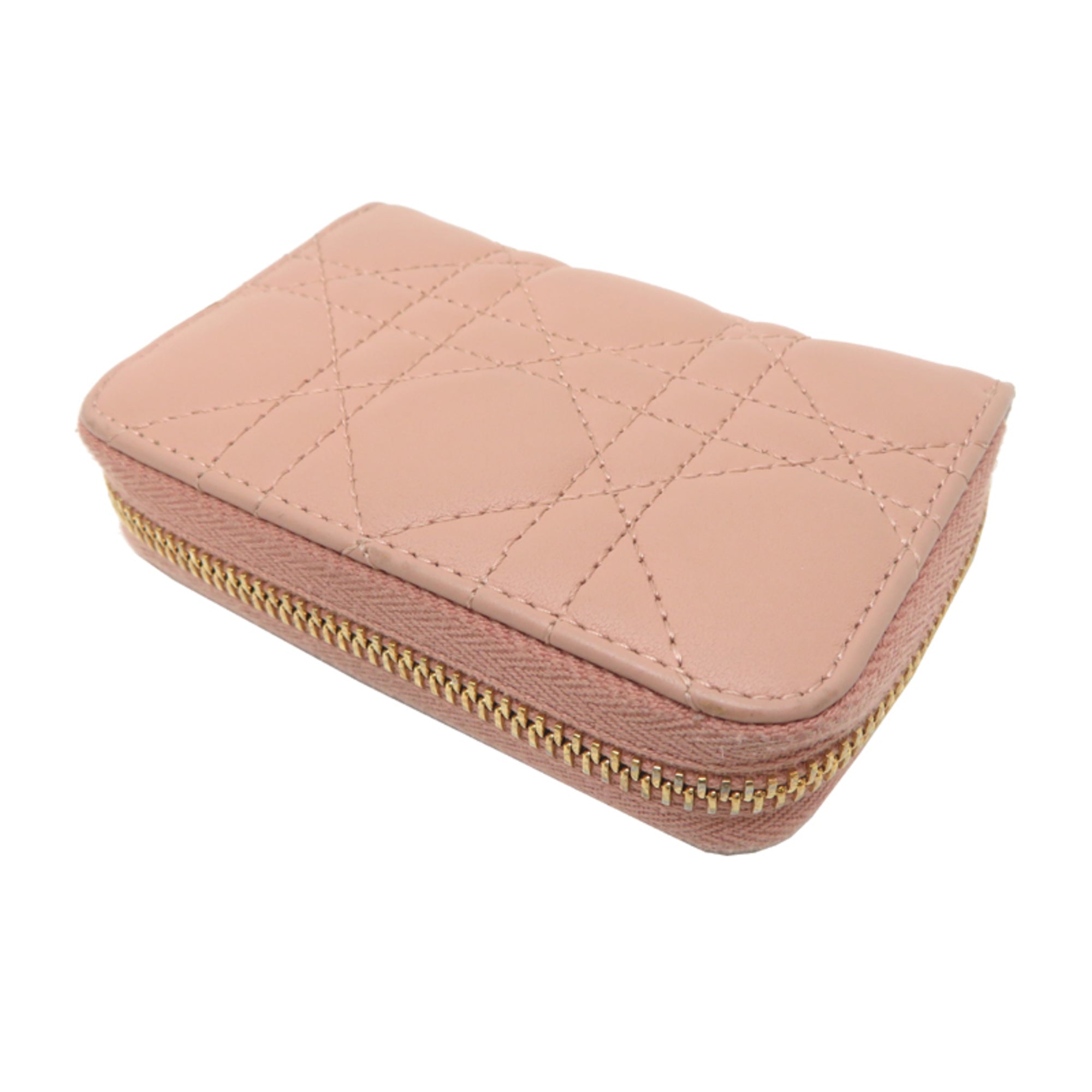 Christian Dior Pink Leather Coin Purse/Coin Case (Pre-Owned)