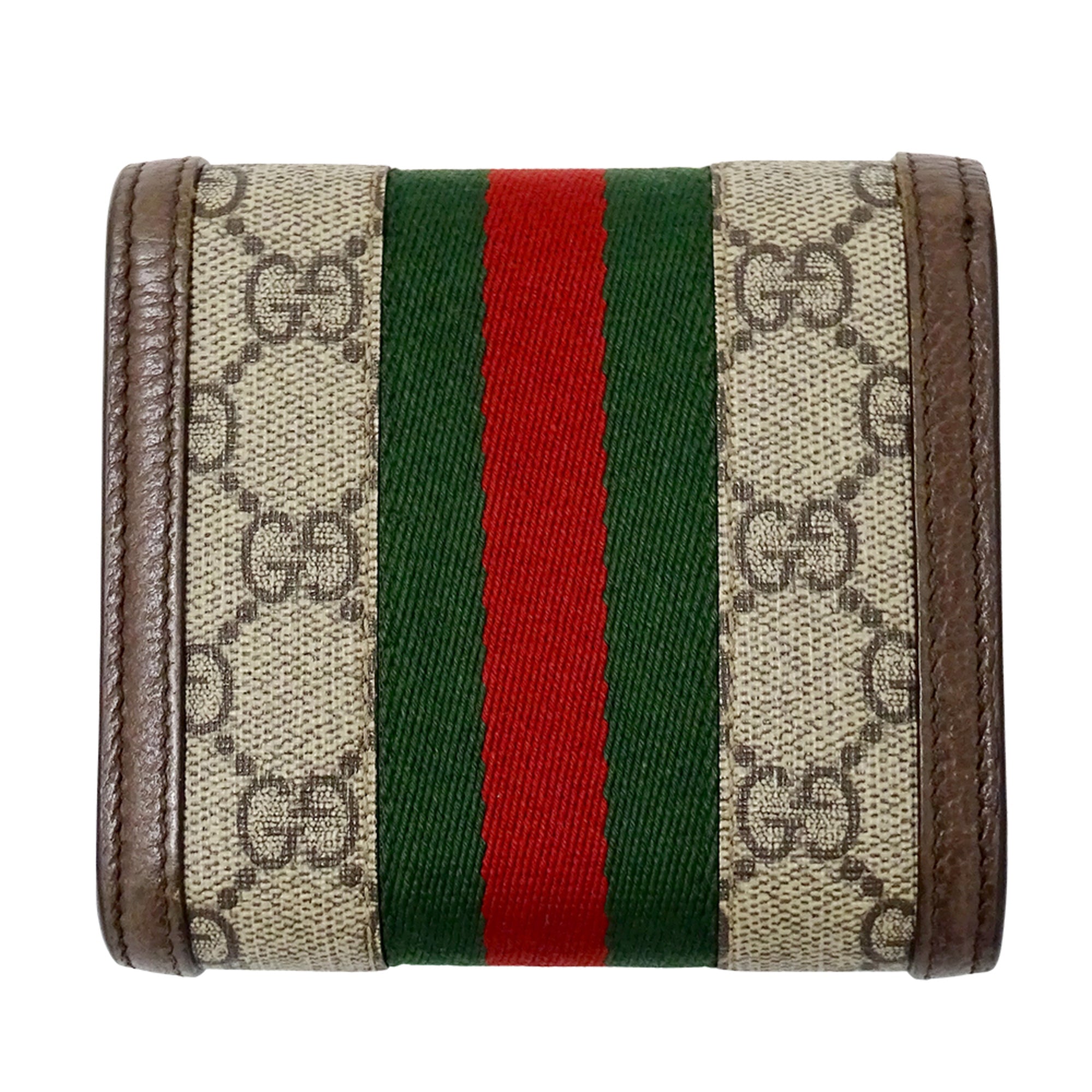 Gucci Beige Brown Gg Supreme Wallet (Bi-Fold) (Pre-Owned)