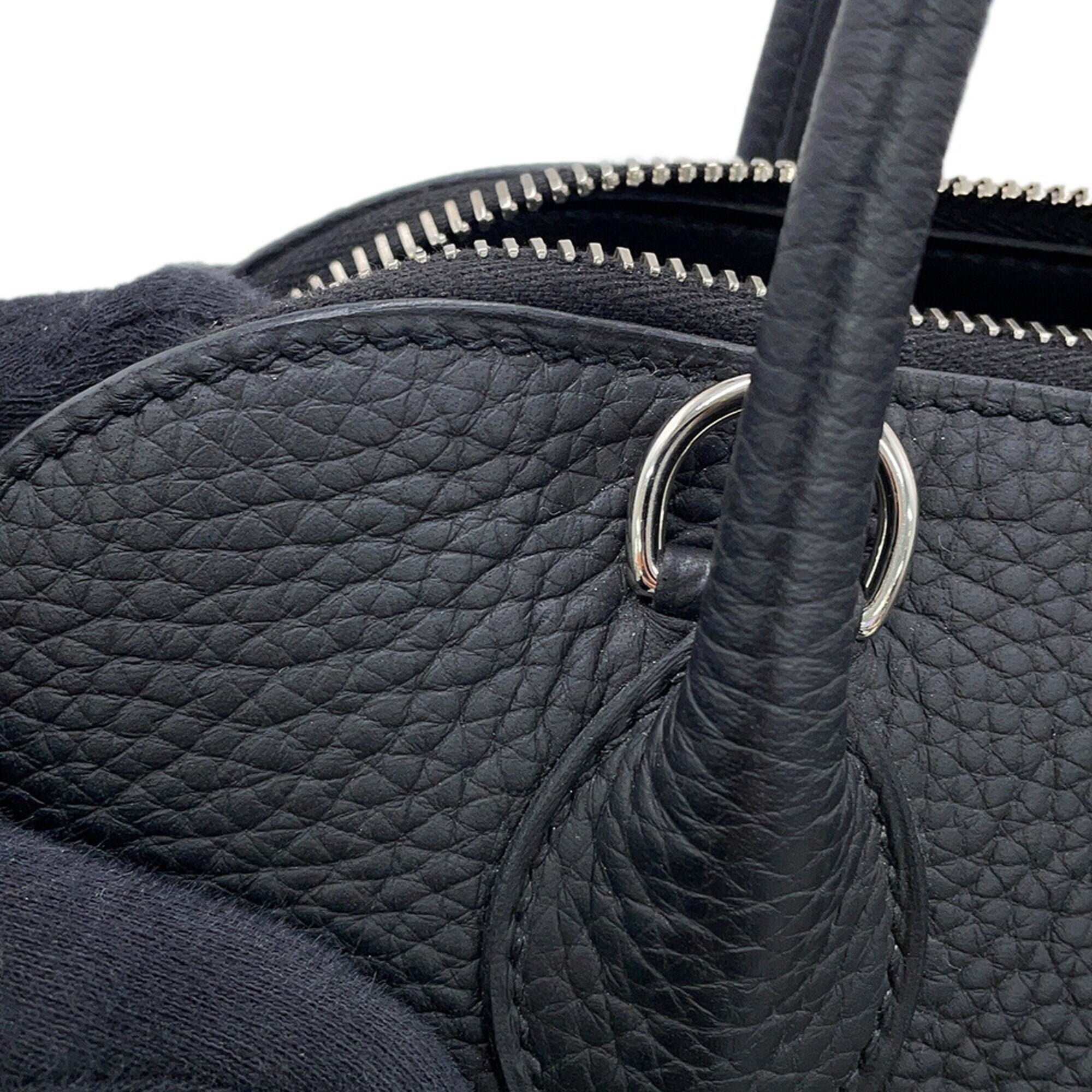 Hermes Bolide Black Taurillon Clemence Leather Handbag Shoulder Bag (Pre-Owned)