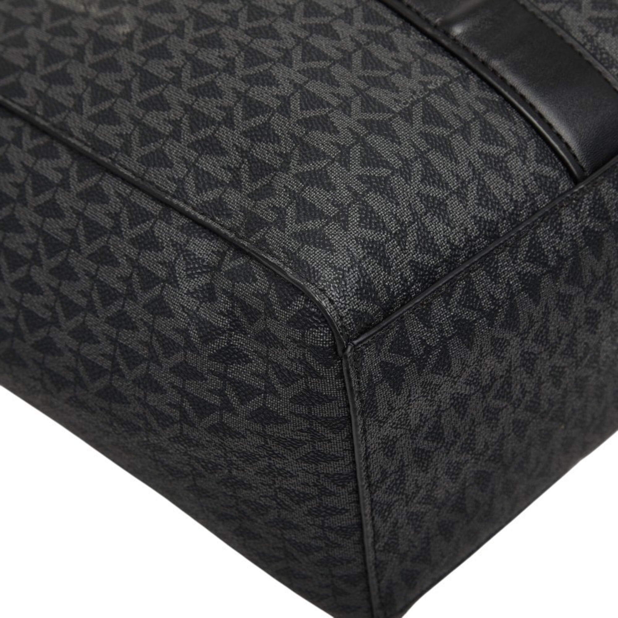Michael Kors Black Pvc Leather Handbag Tote Bag (Pre-Owned)