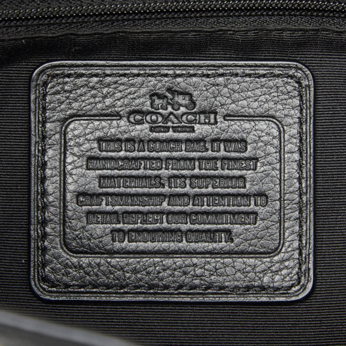 Coach Black Leather Backpack (Pre-Owned)