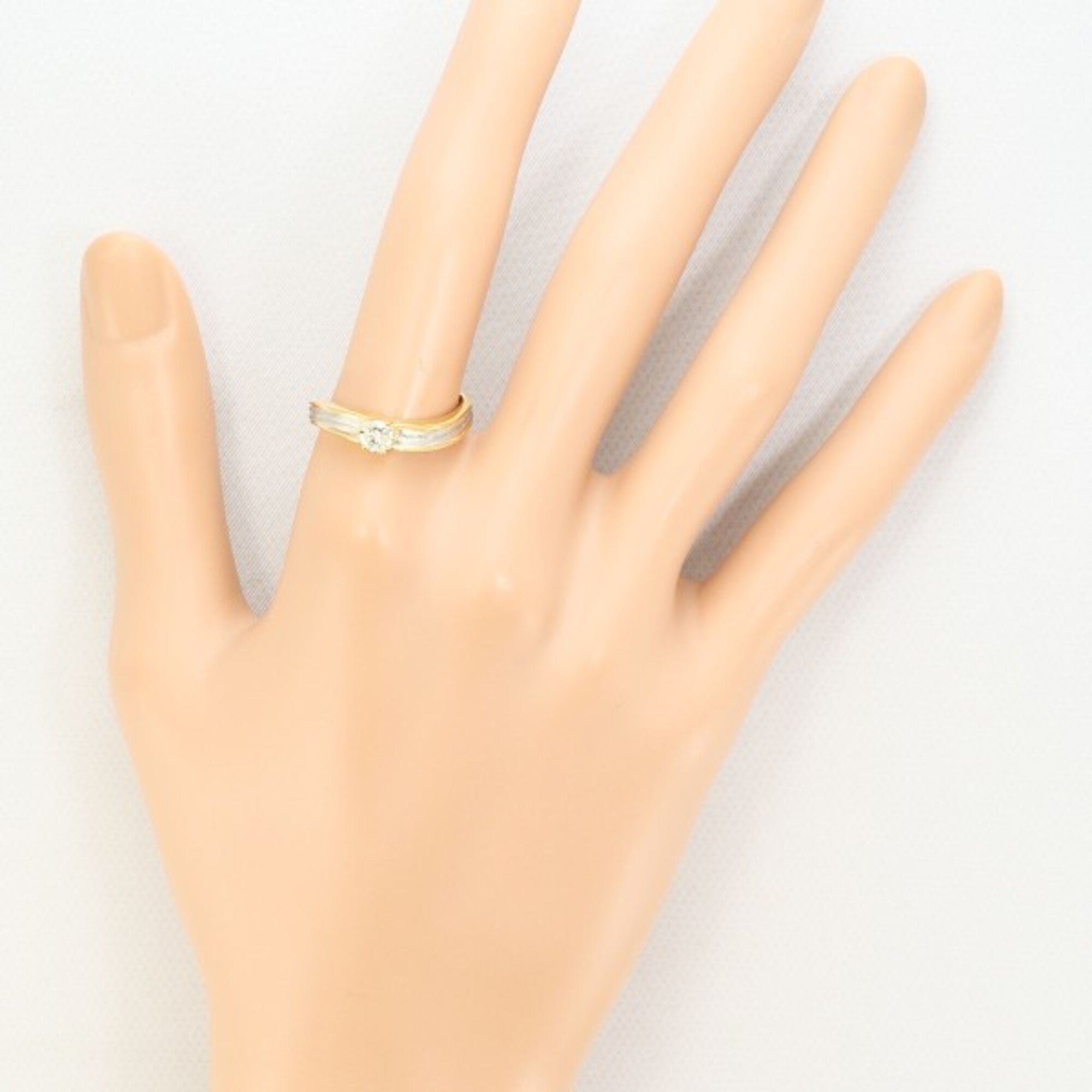 Unbranded Platinum Yellow Gold Yellow Gold (18K) Platinum 900 Band Ring (Pre-Owned)