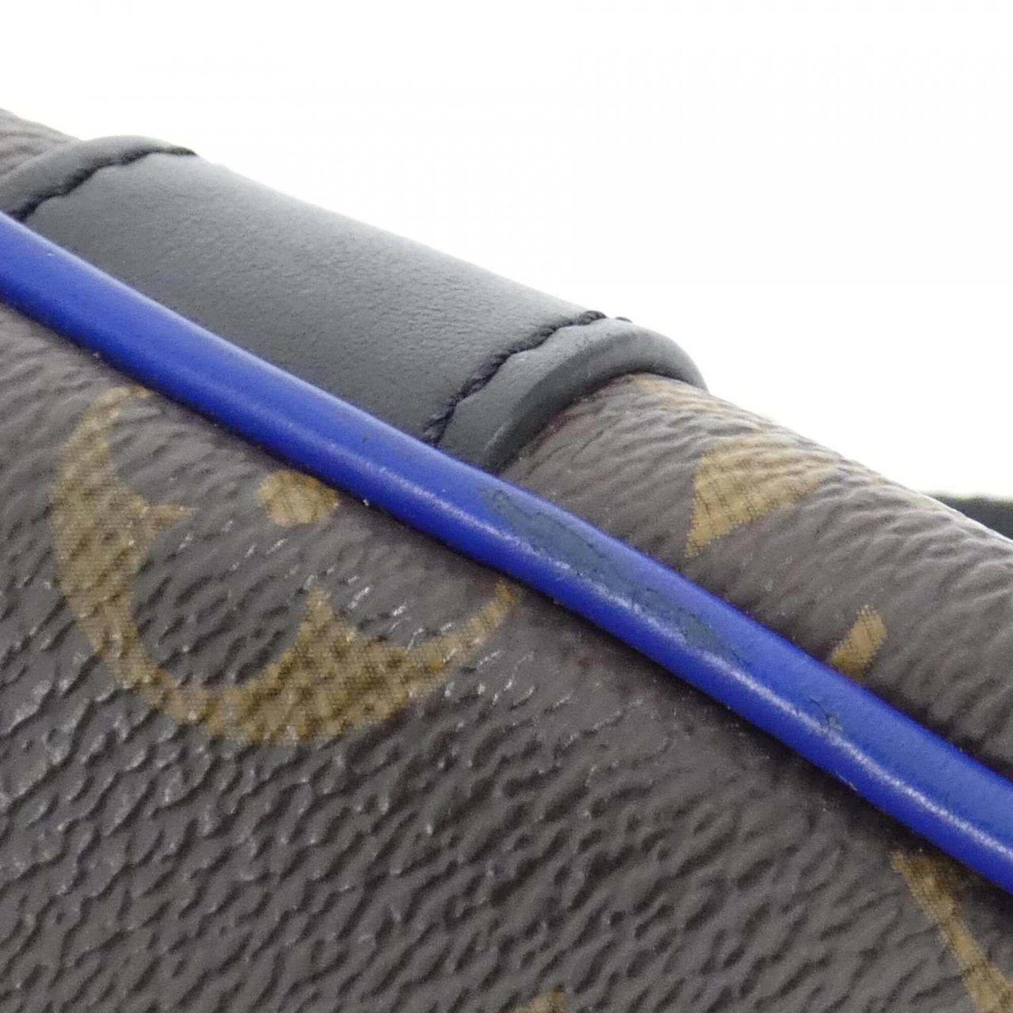 Louis Vuitton Blue Marron Coated Canvas Shoulder Bag (Pre-Owned)