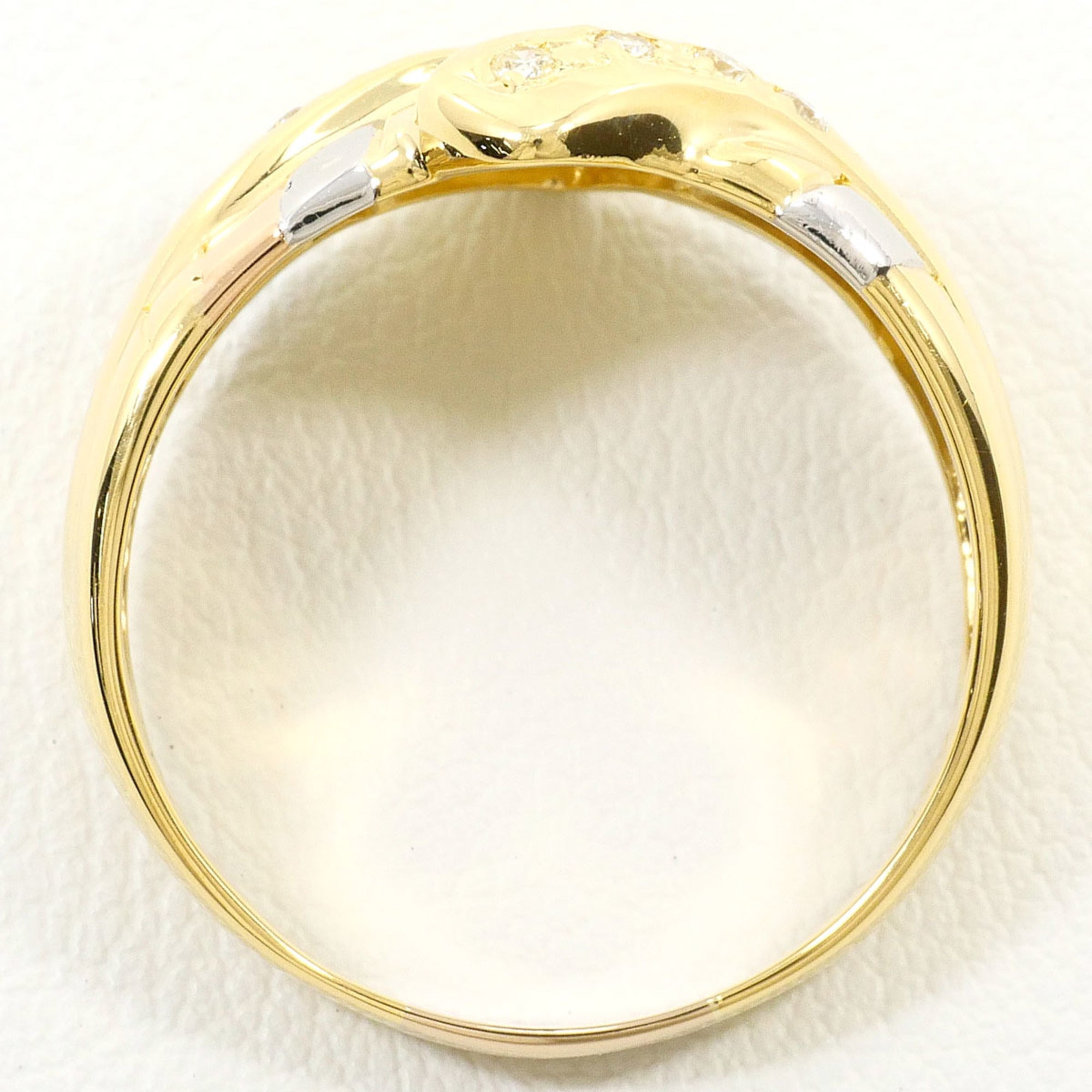 Unbranded Pink Gold Platinum Yellow Gold Yellow Gold (18K) Pink Gold (18K) Platinum 900 Band Ring (Pre-Owned)