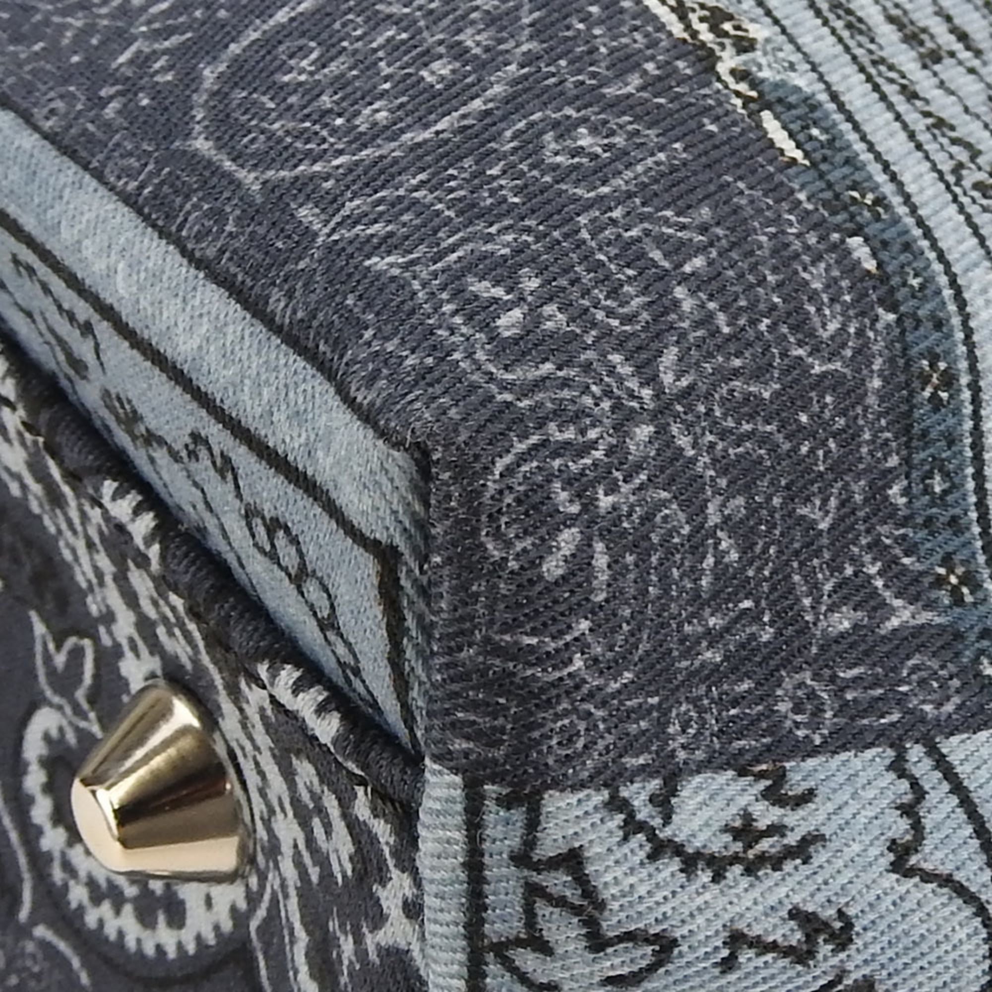Etro Blue Cotton Tote Bag (Pre-Owned)
