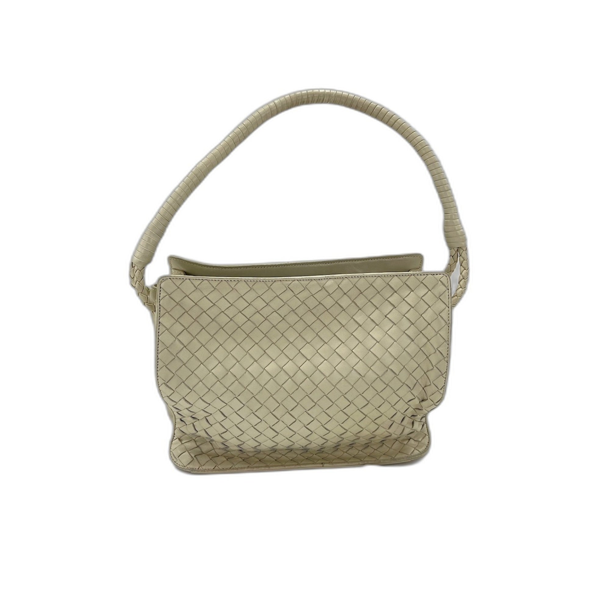 Bottega Veneta White Shoulder Bag (Pre-Owned)