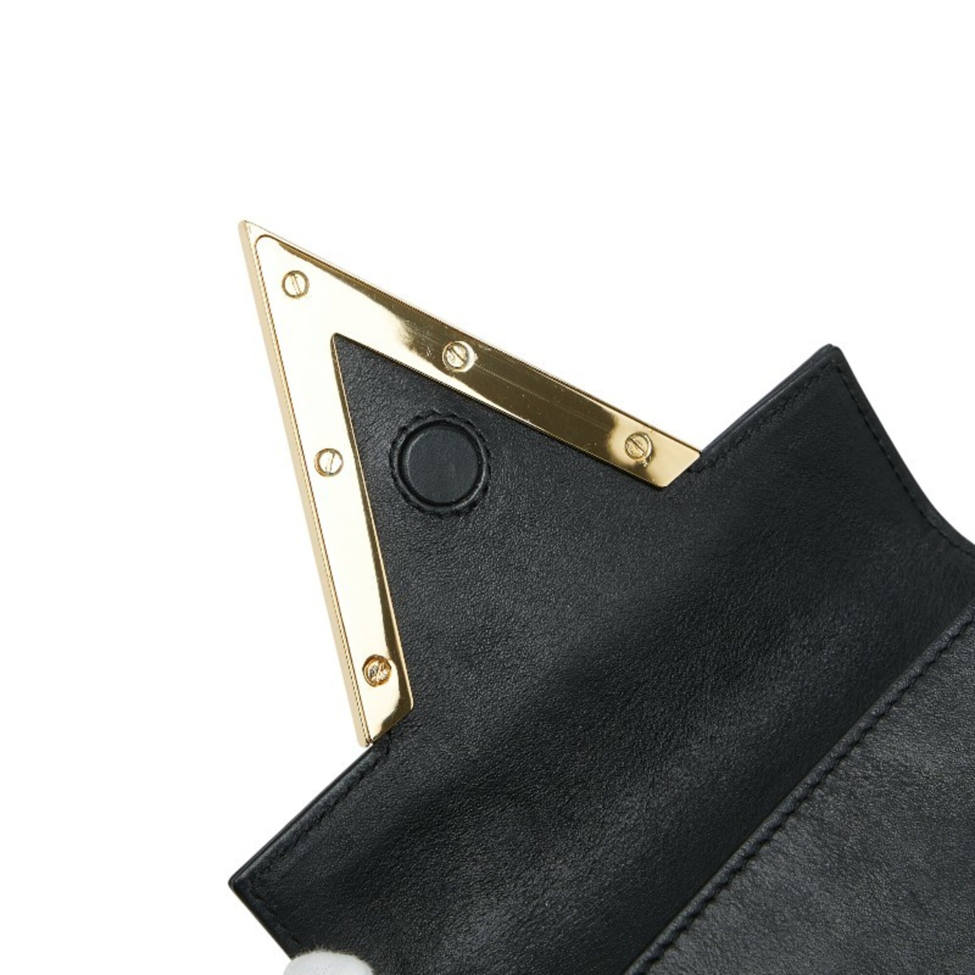 Versace Black Leather Clutch Bag (Pre-Owned)