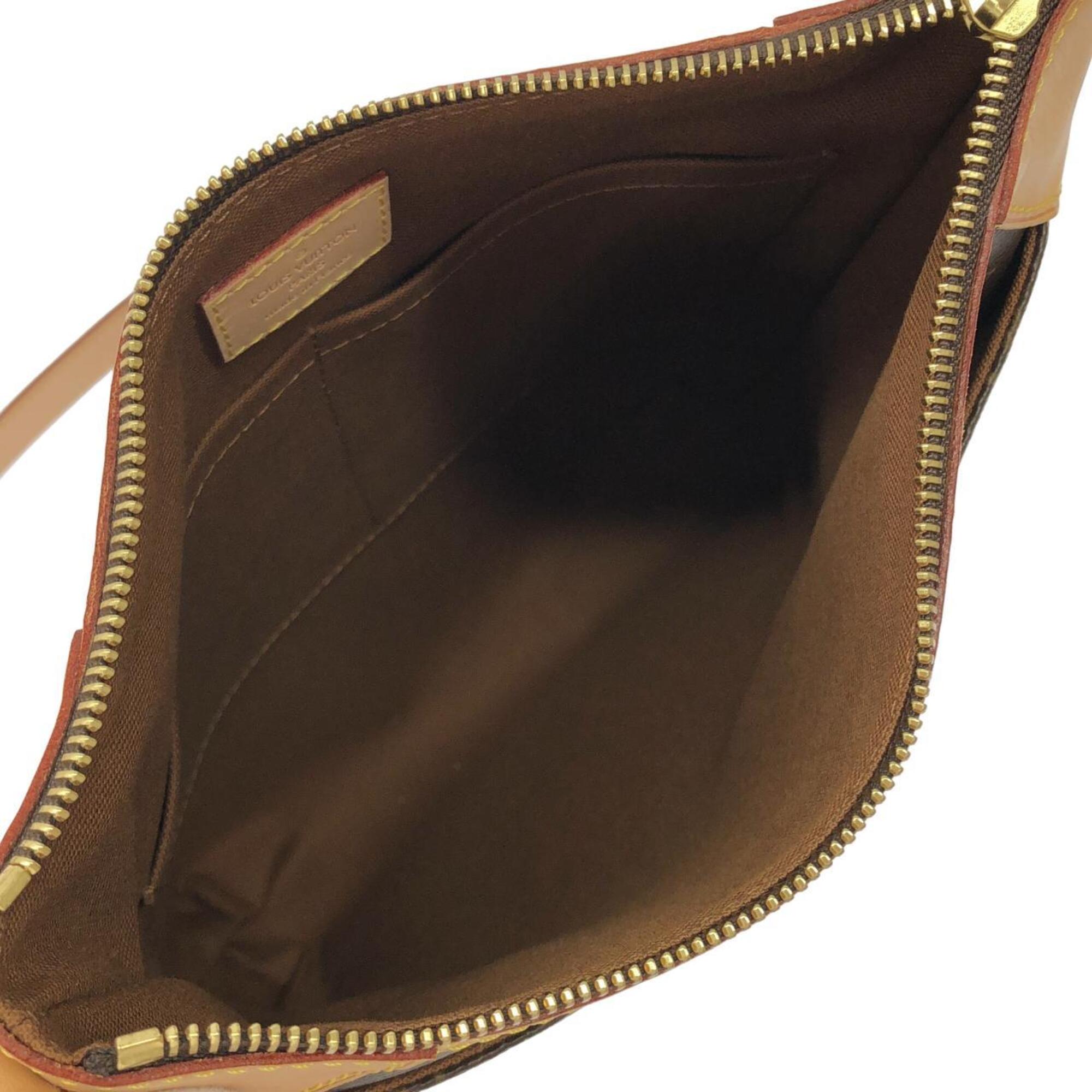 Louis Vuitton Marron Coated Canvas Shoulder Bag (Pre-Owned)