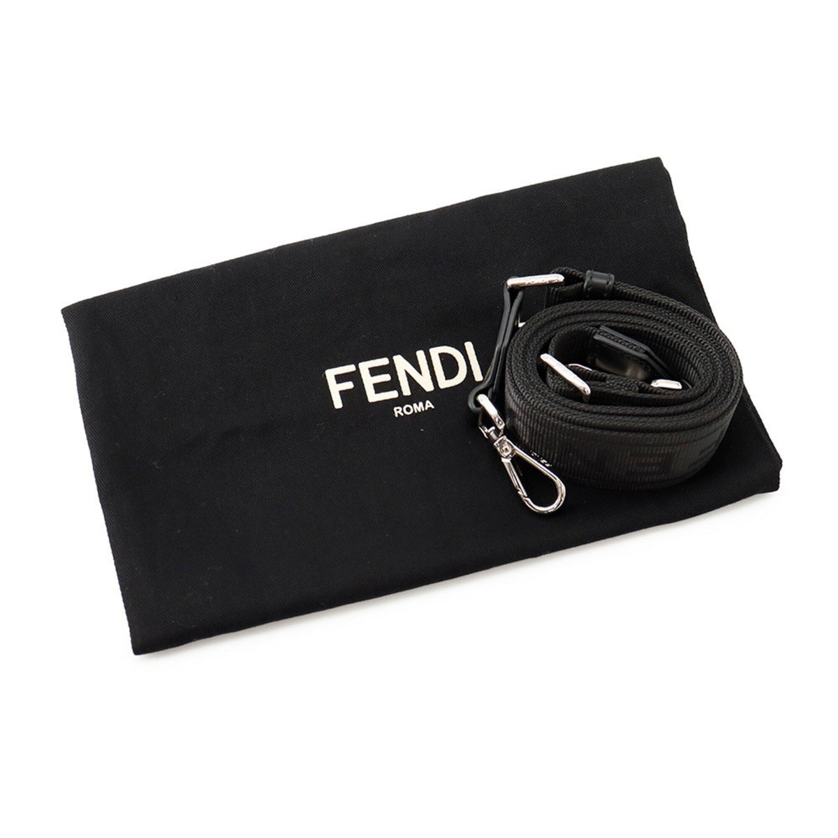 Fendi Zucca Gray Pvc Handbag Shoulder Bag (Pre-Owned)