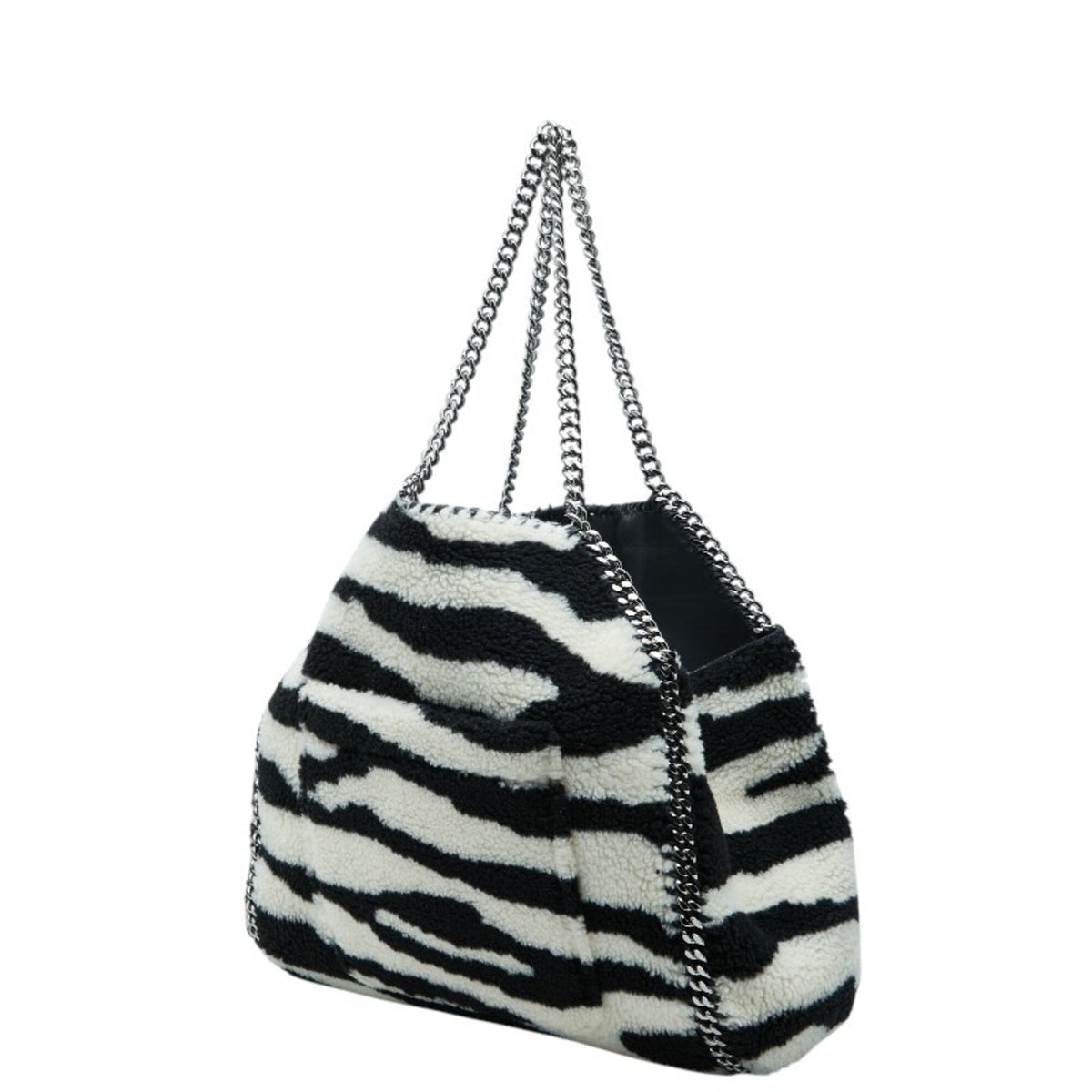 Stella Mccartney Black White Shoulder Bag Tote Bag (Pre-Owned)