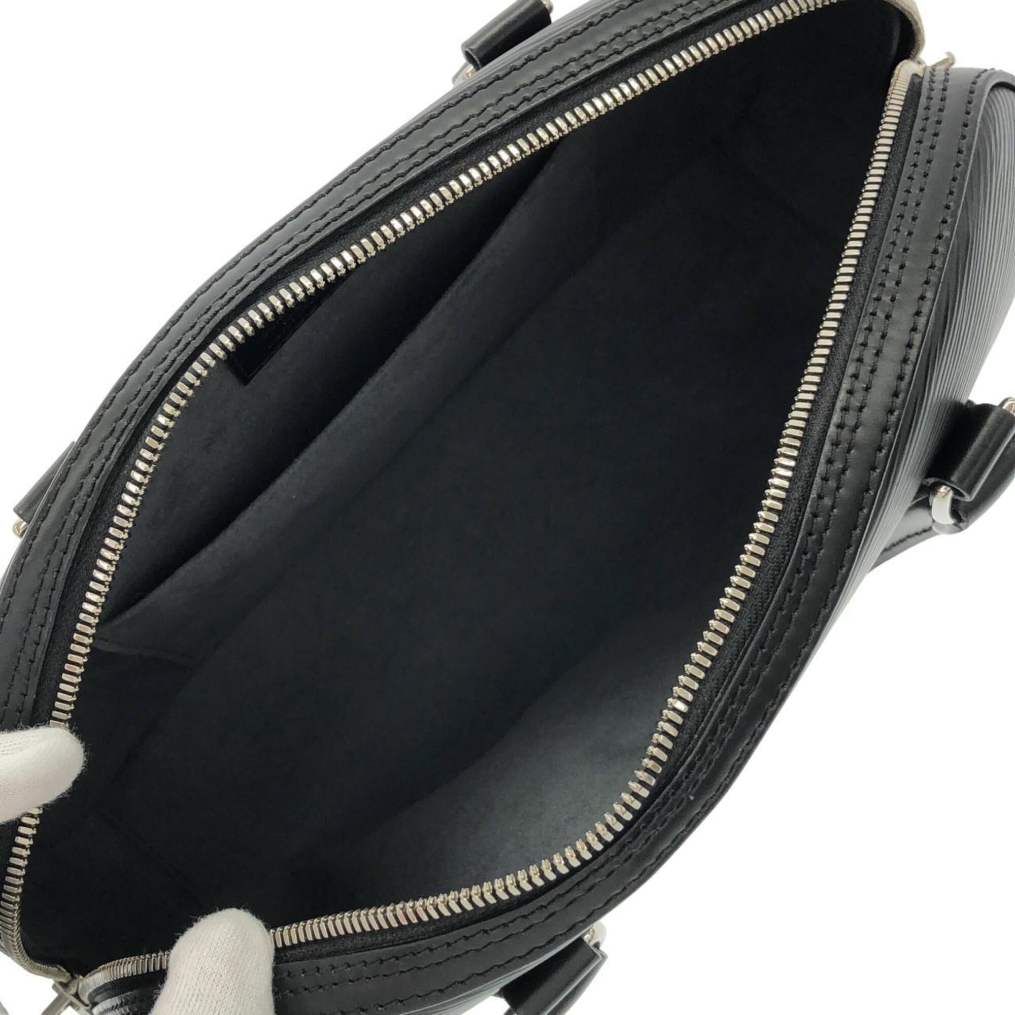Louis Vuitton Black Leather Handbag (Pre-Owned)