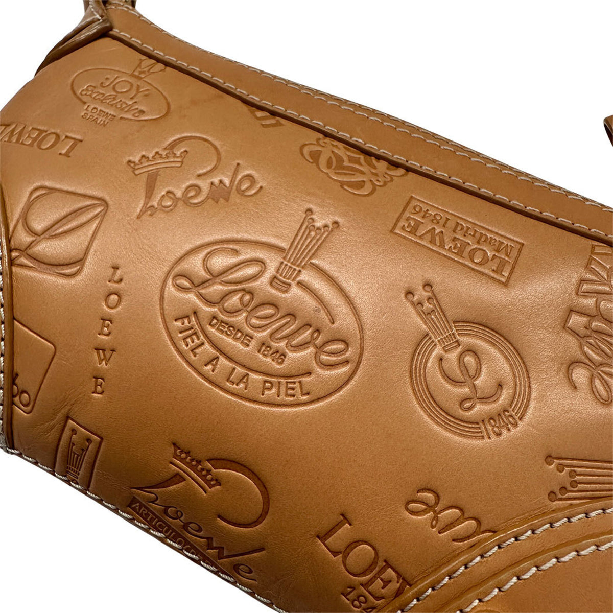Loewe Brown Leather Handbag Shoulder Bag (Pre-Owned)
