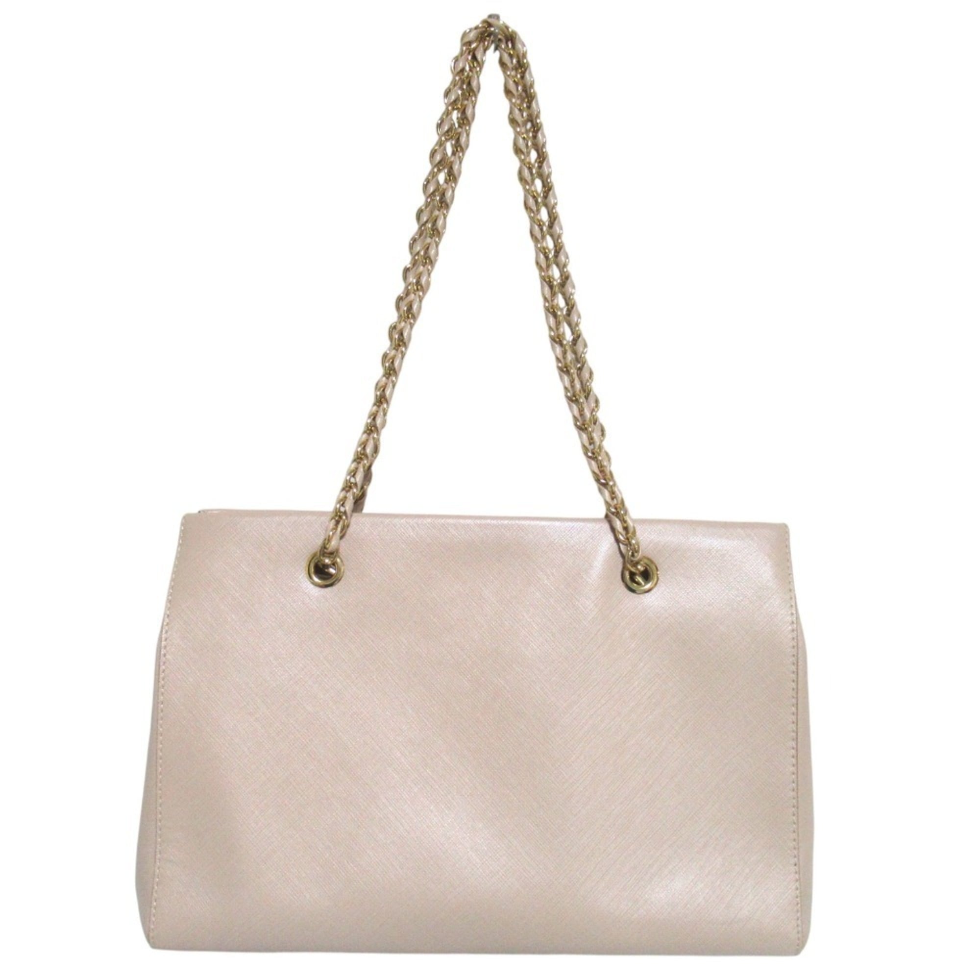 Salvatore Ferragamo Beige Shoulder Bag Tote Bag (Pre-Owned)