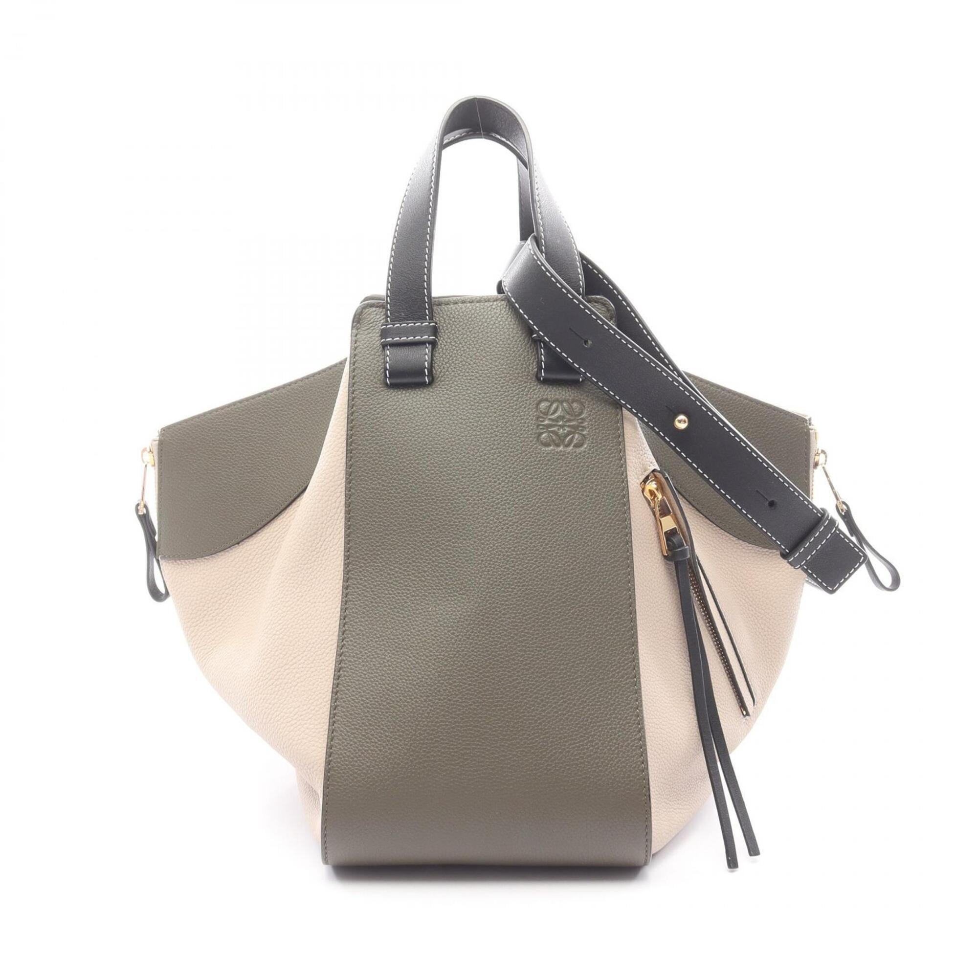 Loewe Beige Khaki Leather Handbag (Pre-Owned)