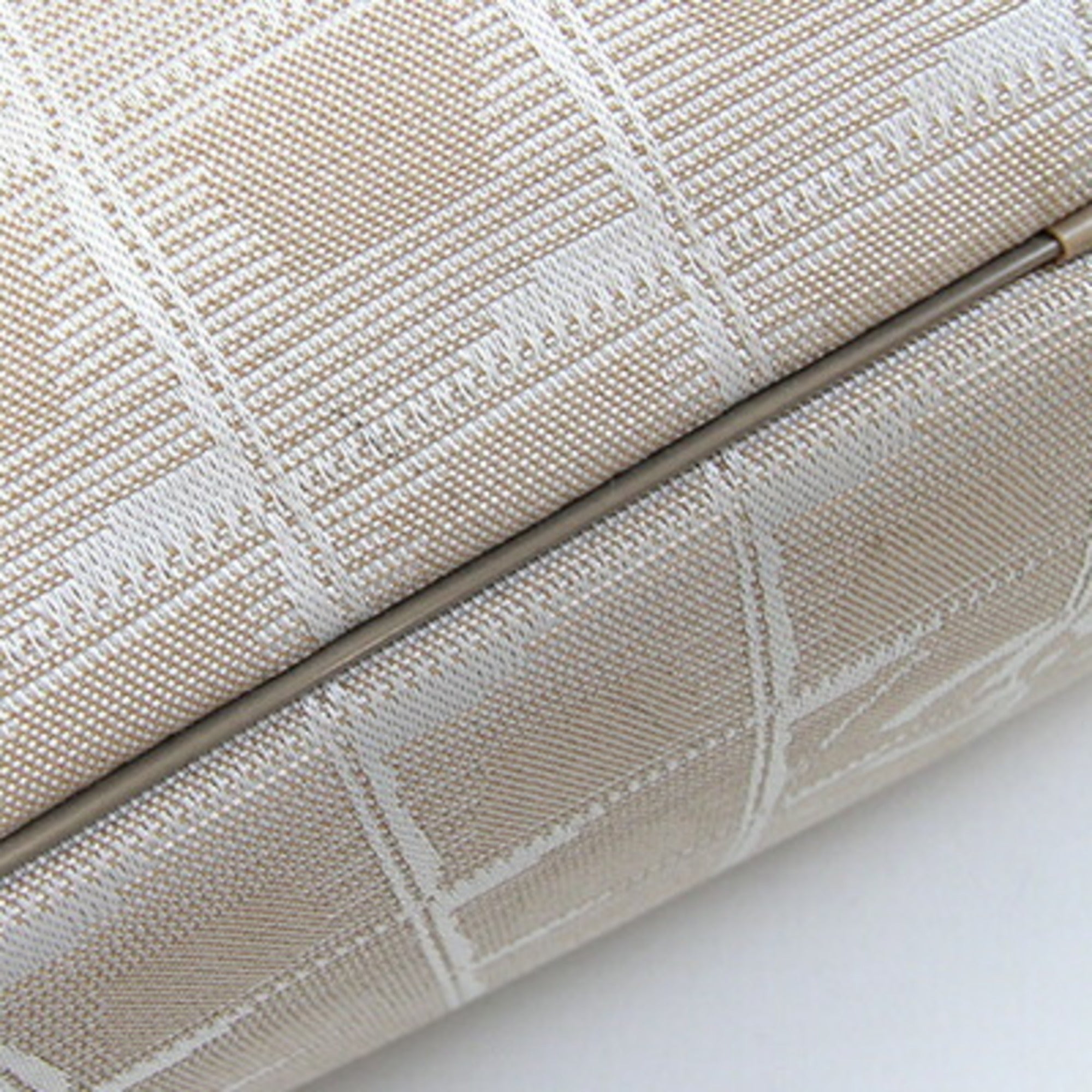 Chanel New Travel Line Beige Nylon Canvas Leather Boston Bag Handbag (Pre-Owned)
