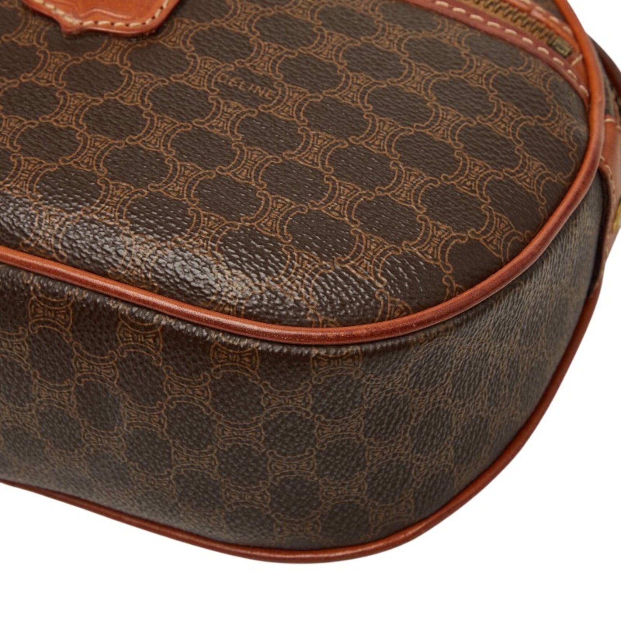 Celine Brown Pvc Leather Shoulder Bag (Pre-Owned)
