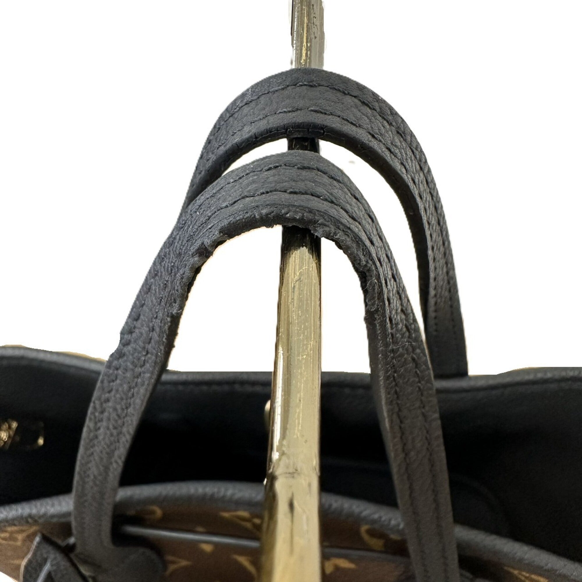 Louis Vuitton Monogram Brown Leather Tote Bag (Pre-Owned)