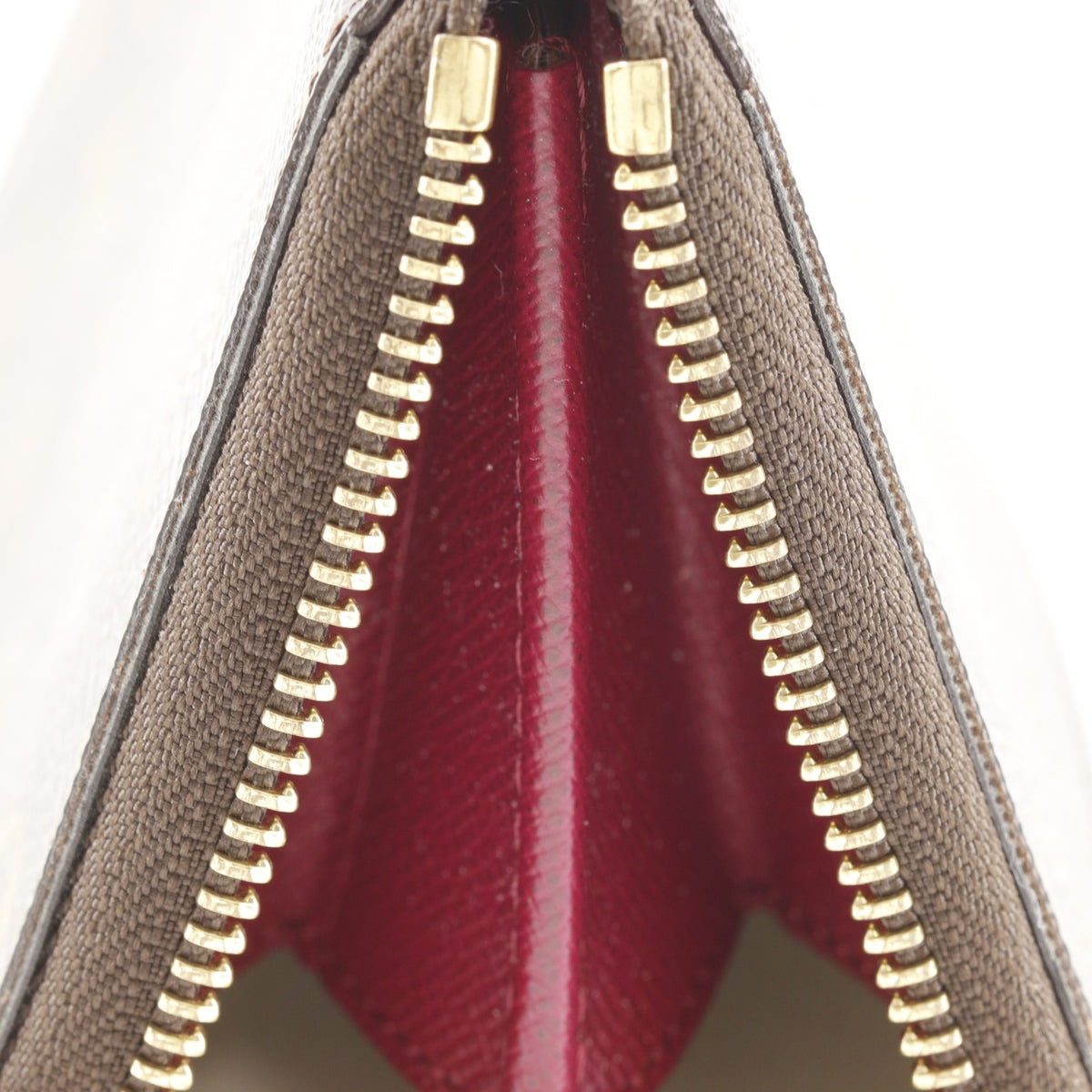 Louis Vuitton Brown Fuchsia Galle Monogram Red Color Monogram Long Wallet (Bi-Fold) (Pre-Owned)