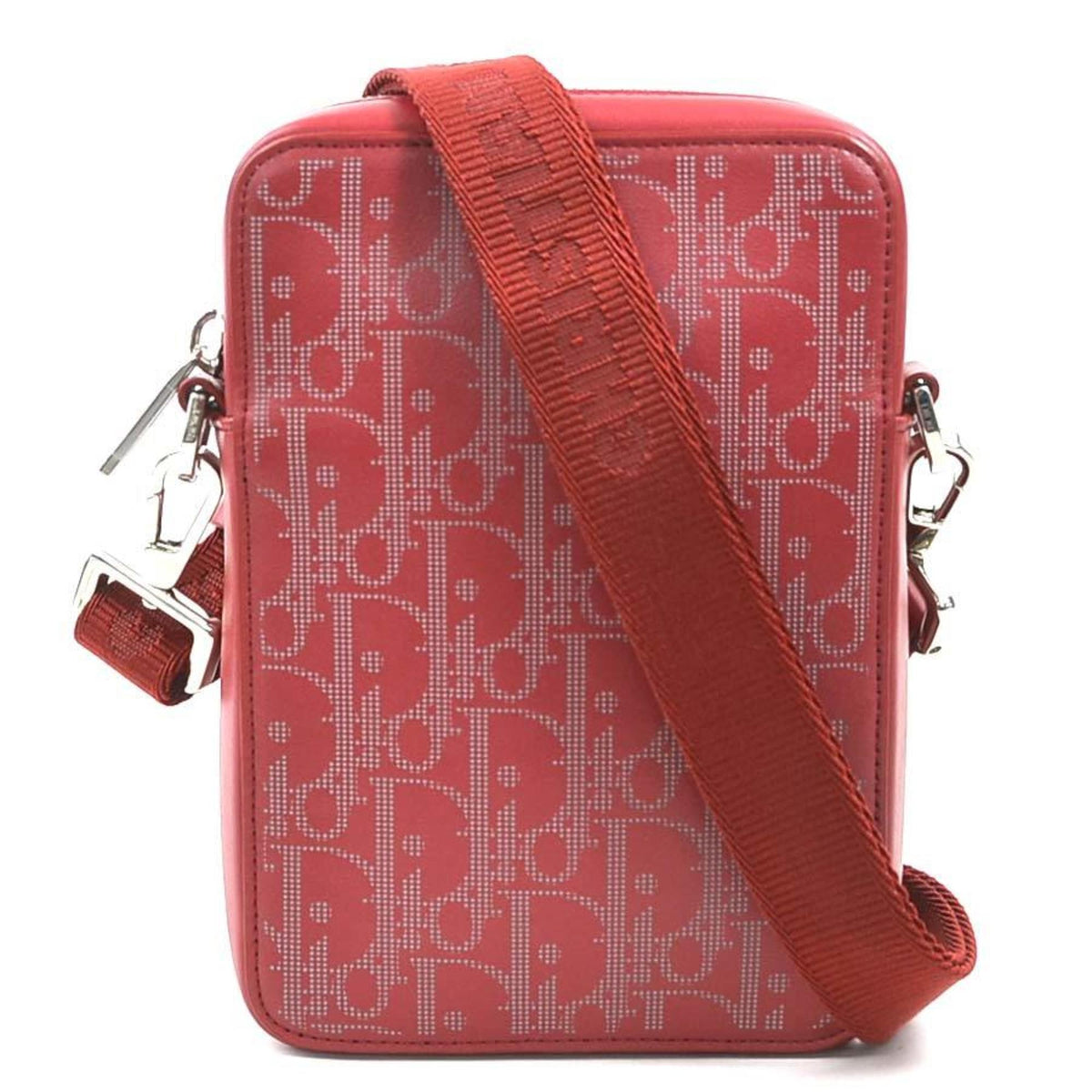 Christian Dior Red Color Leather Shoulder Bag (Pre-Owned)