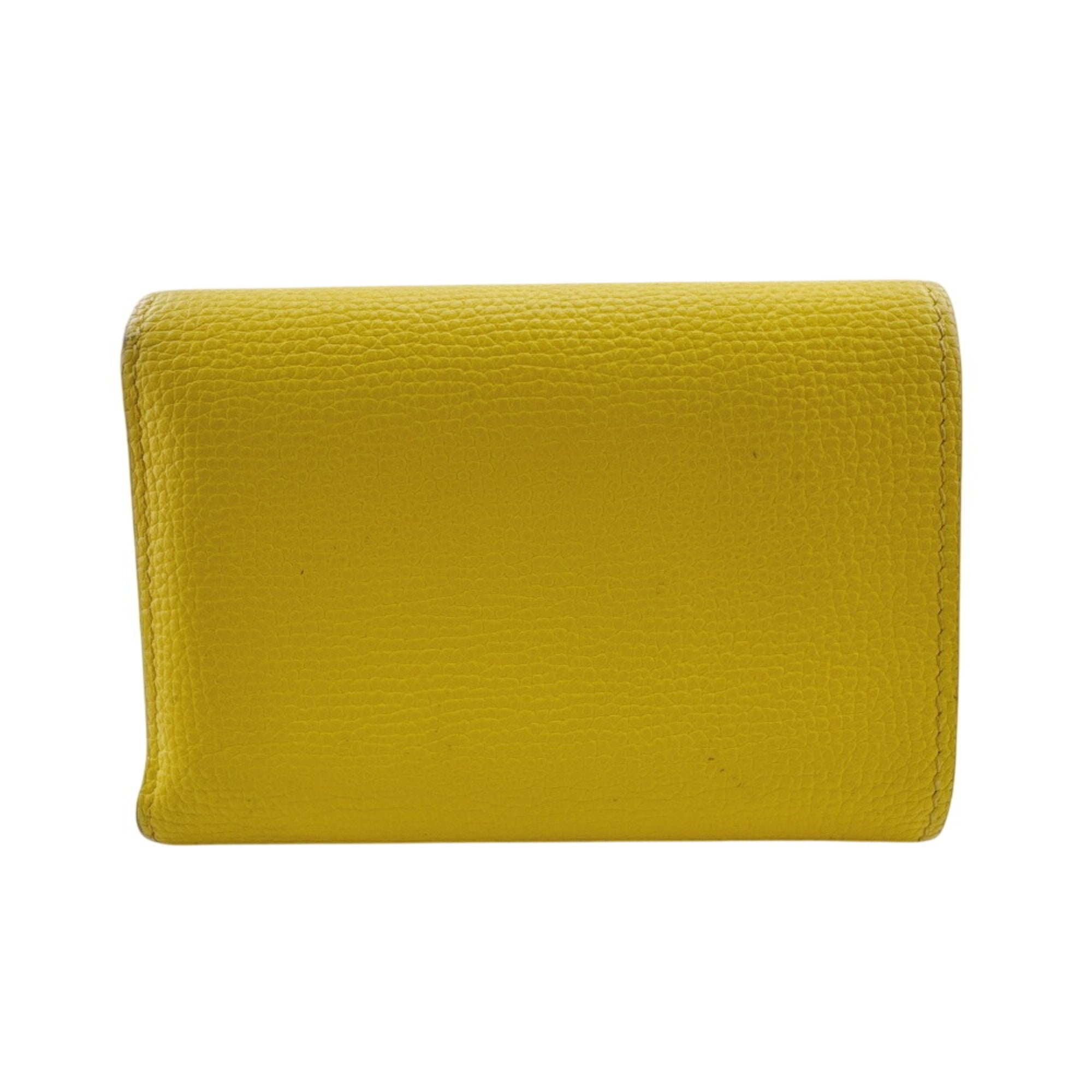 Loewe Yellow Leather Wallet (Tri-Fold) (Pre-Owned)