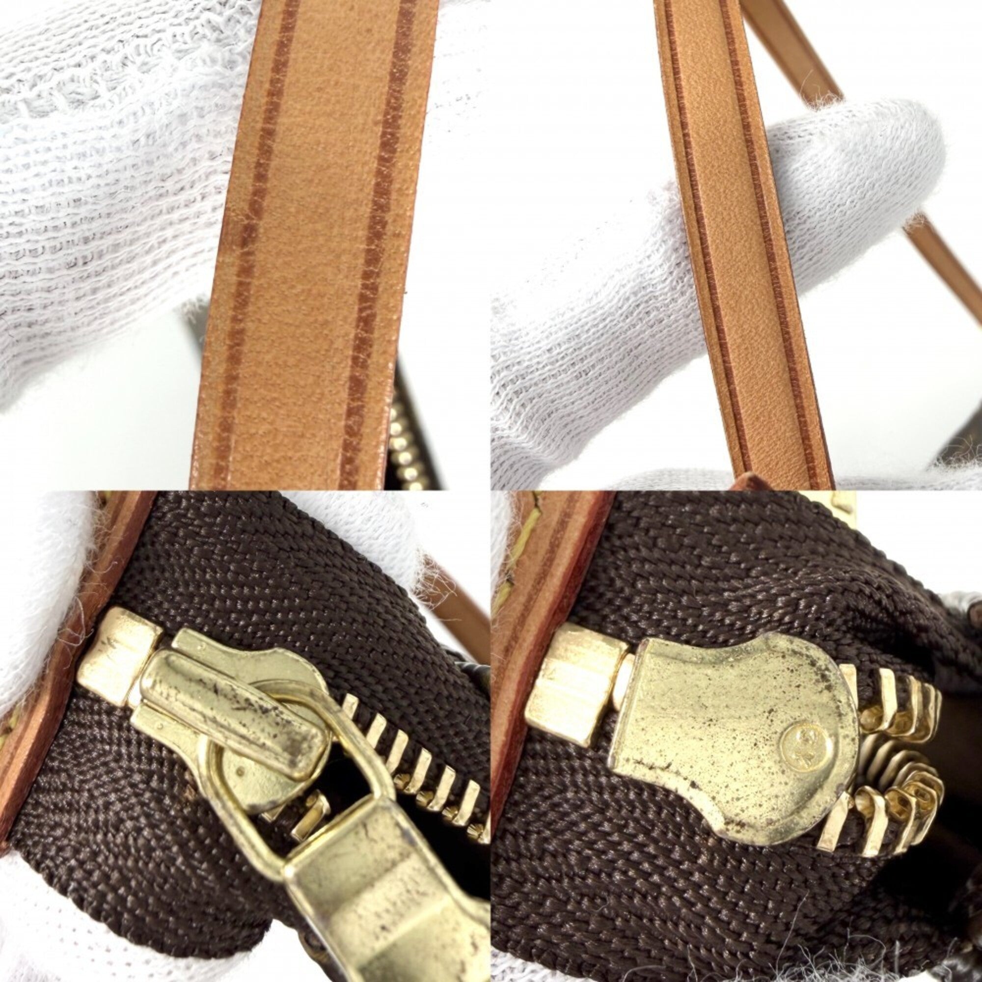Louis Vuitton Brown Monogram White Monogram Handbag Pochette (Pre-Owned)
