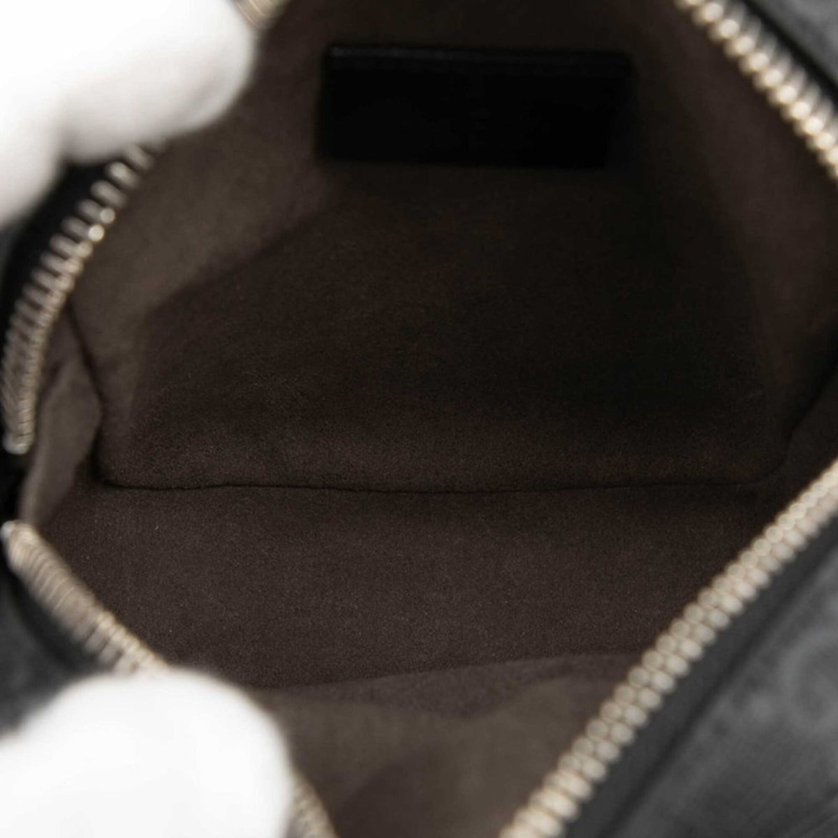 Gucci Black Gray Pvc Leather Shoulder Bag (Pre-Owned)