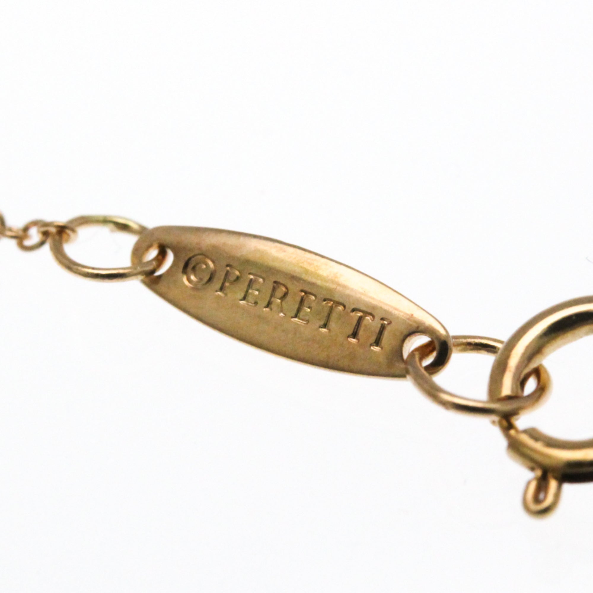 Tiffany & Co. Elsa Peretti Open Heart Pendant Necklace 18K Rose Gold Gold Pink_Gold Necklace Jewelry (Pre-Owned)