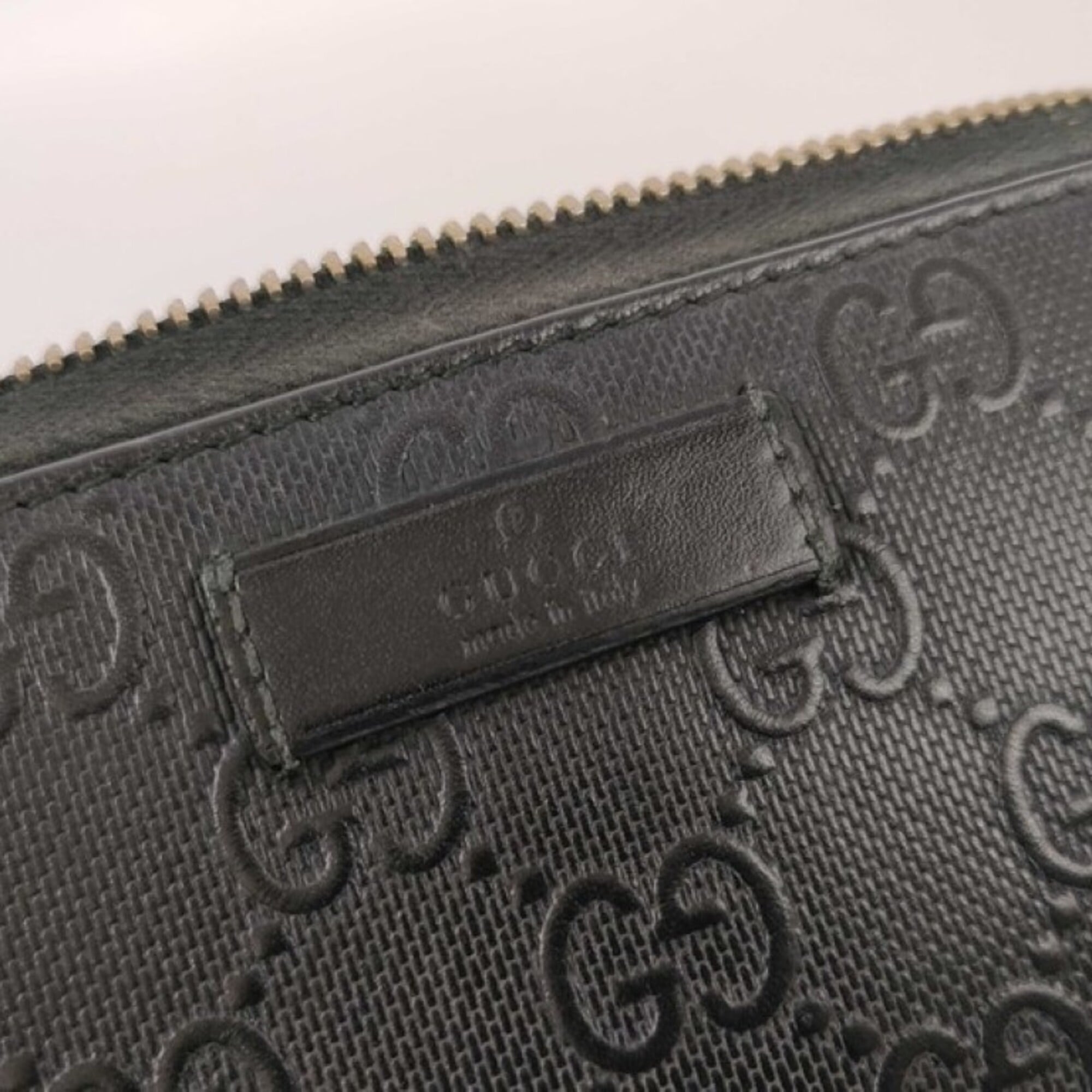 Gucci Black Pvc Leather Long Wallet (Bi-Fold) (Pre-Owned)