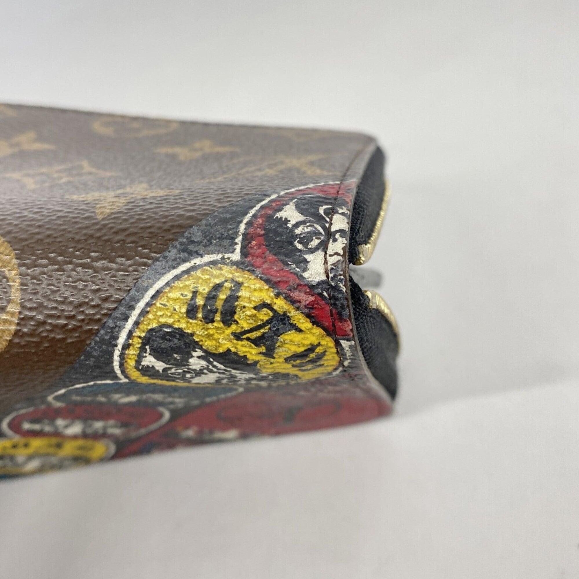 Louis Vuitton Brown Multi-Color Coin Purse/Coin Case (Pre-Owned)