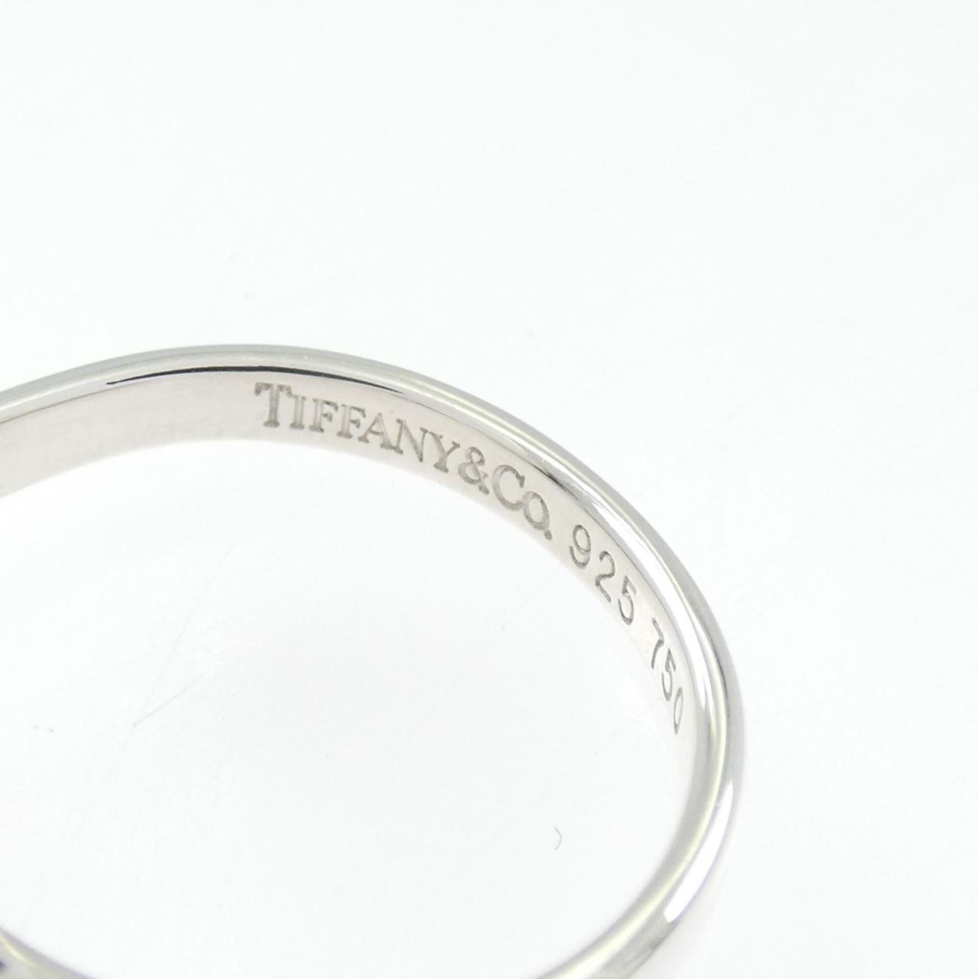 Tiffany Silver Yellow Gold Yellow Gold (18K) Silver 925 Band Ring (Pre-Owned)