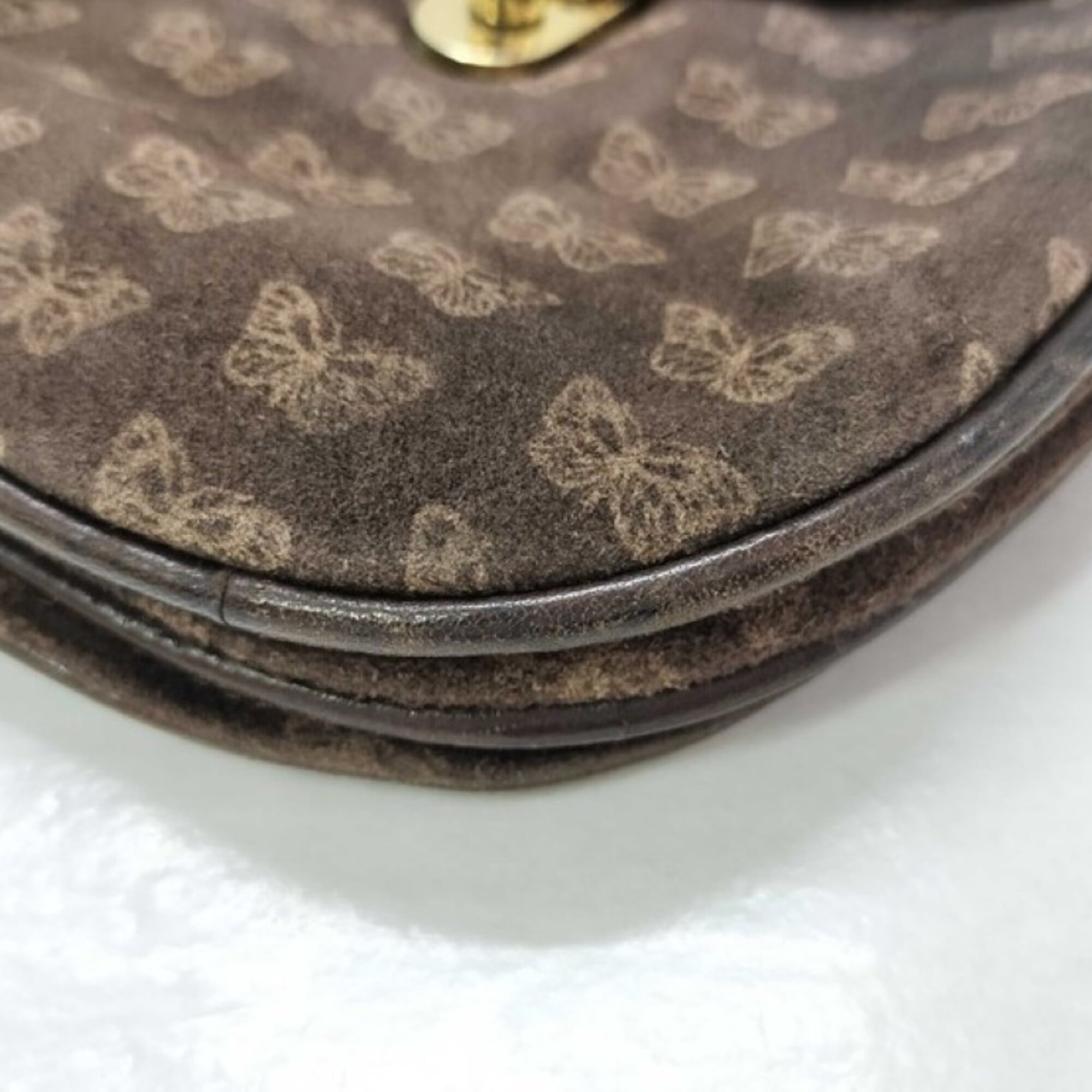 Bottega Veneta Brown Suede Leather Shoulder Bag (Pre-Owned)