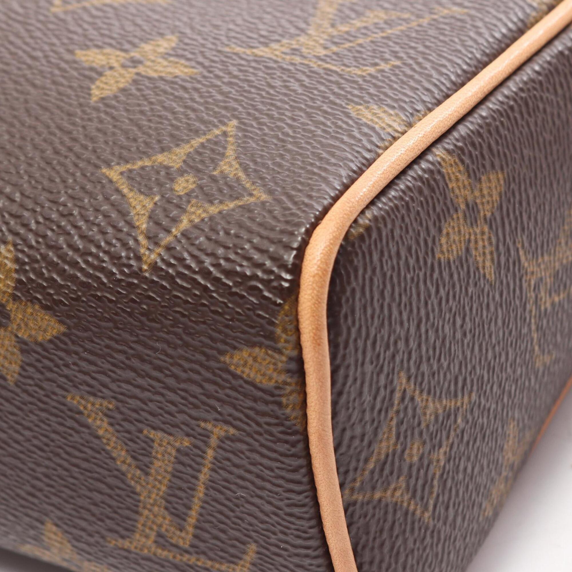 Louis Vuitton Brown Coated Canvas Pvc Monogram Leather Handbag (Pre-Owned)