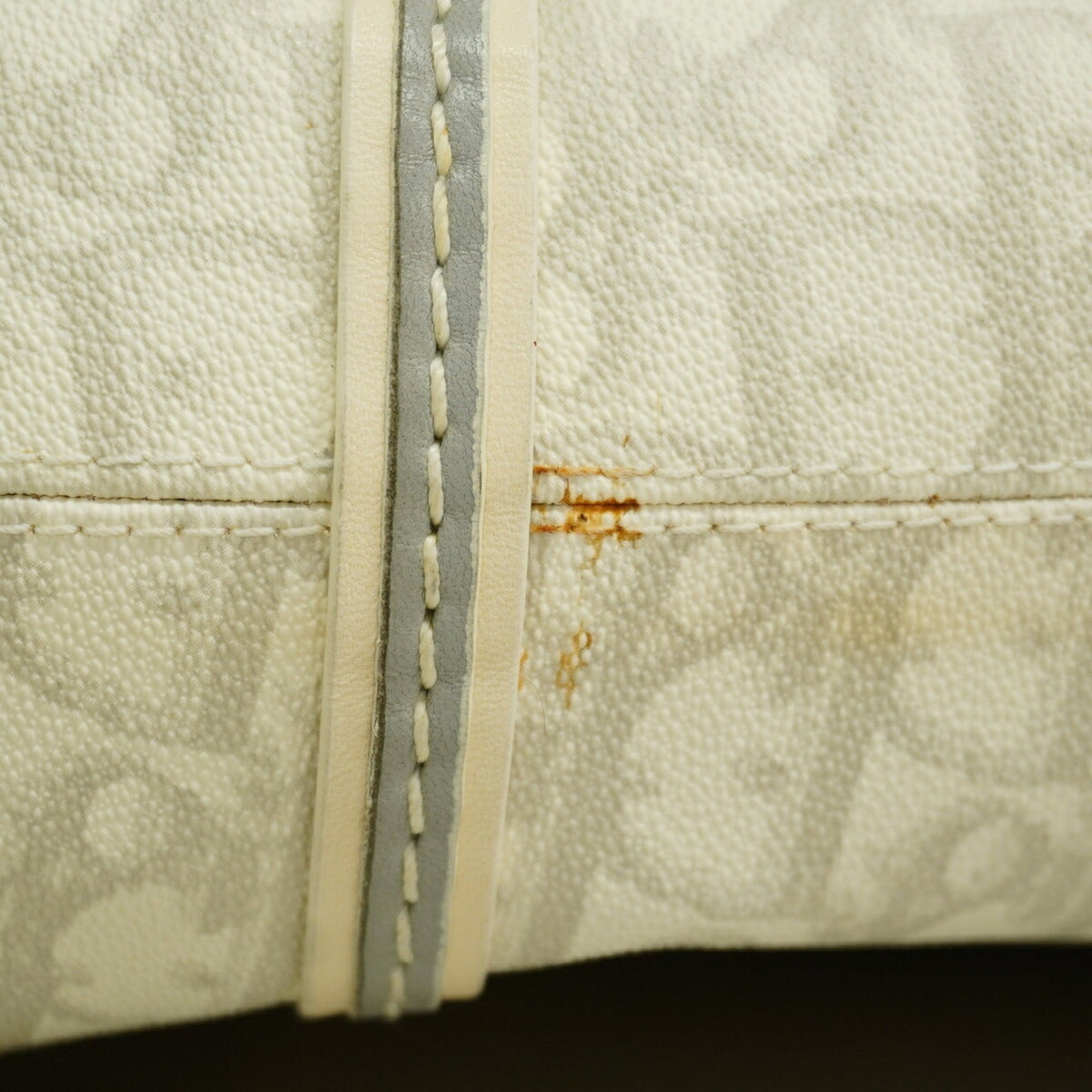 Christian Dior White Leather Pvc Shoulder Bag (Pre-Owned)