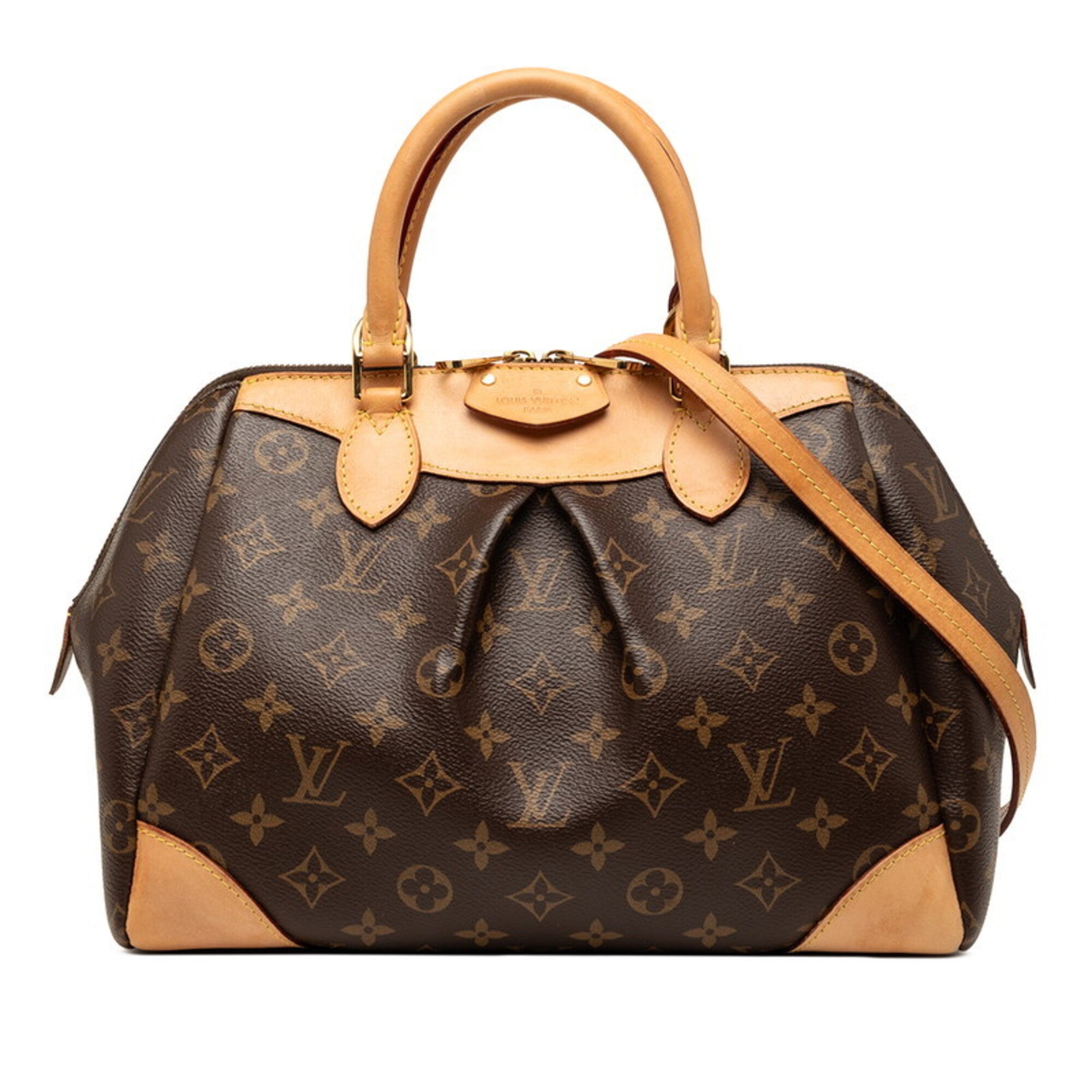 Louis Vuitton Brown Pvc Leather Handbag Shoulder Bag (Pre-Owned)