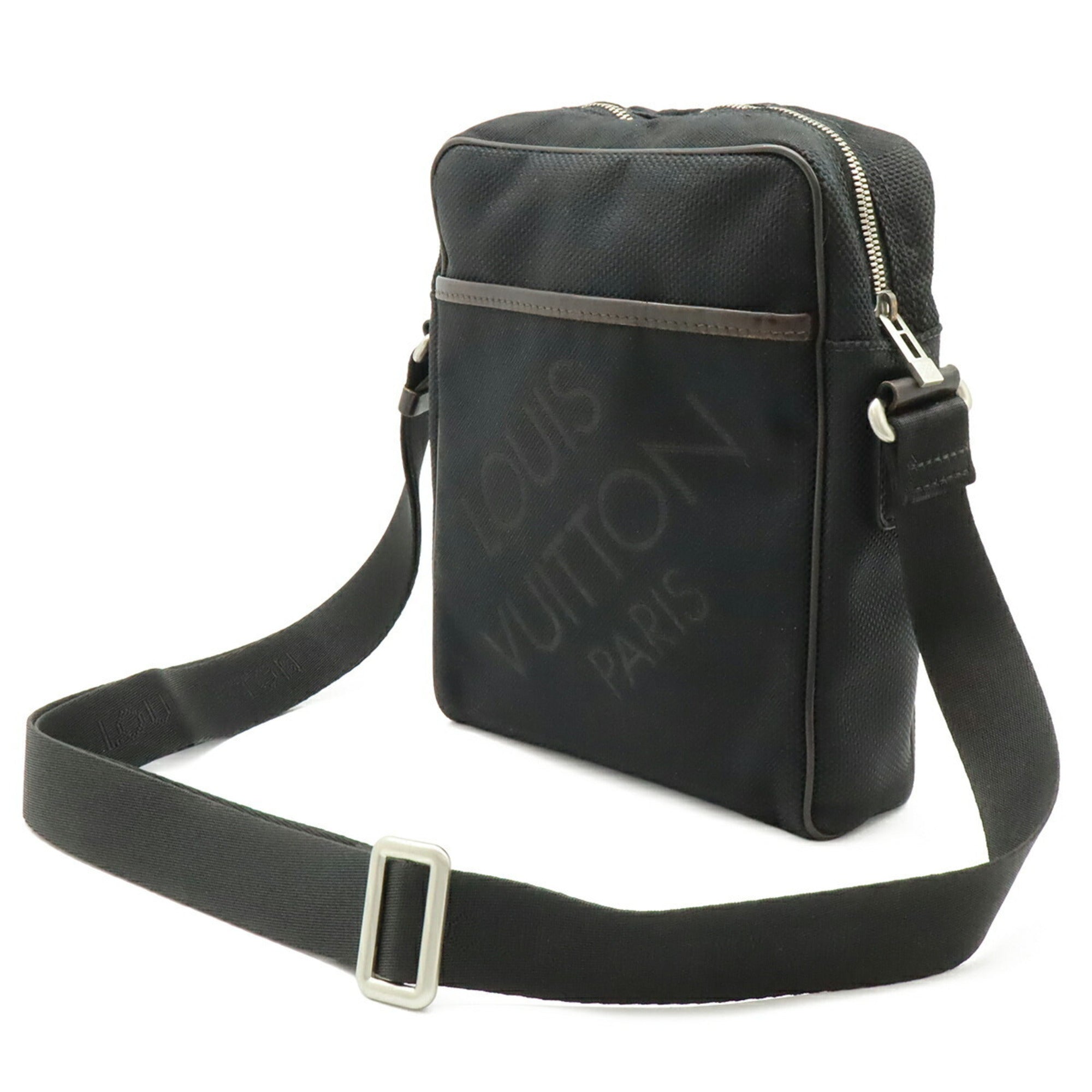 Louis Vuitton Black Noir Damier Geant Canvas Shoulder Bag (Pre-Owned)