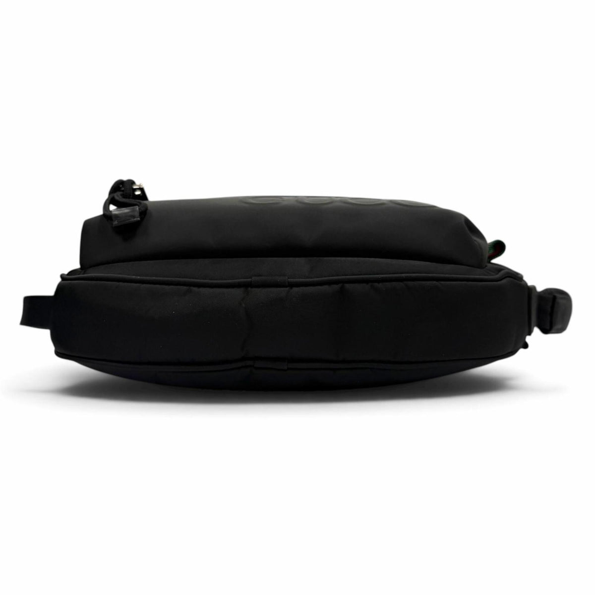 Gucci Black Nylon Leather Shoulder Bag Sling Bag (Pre-Owned)