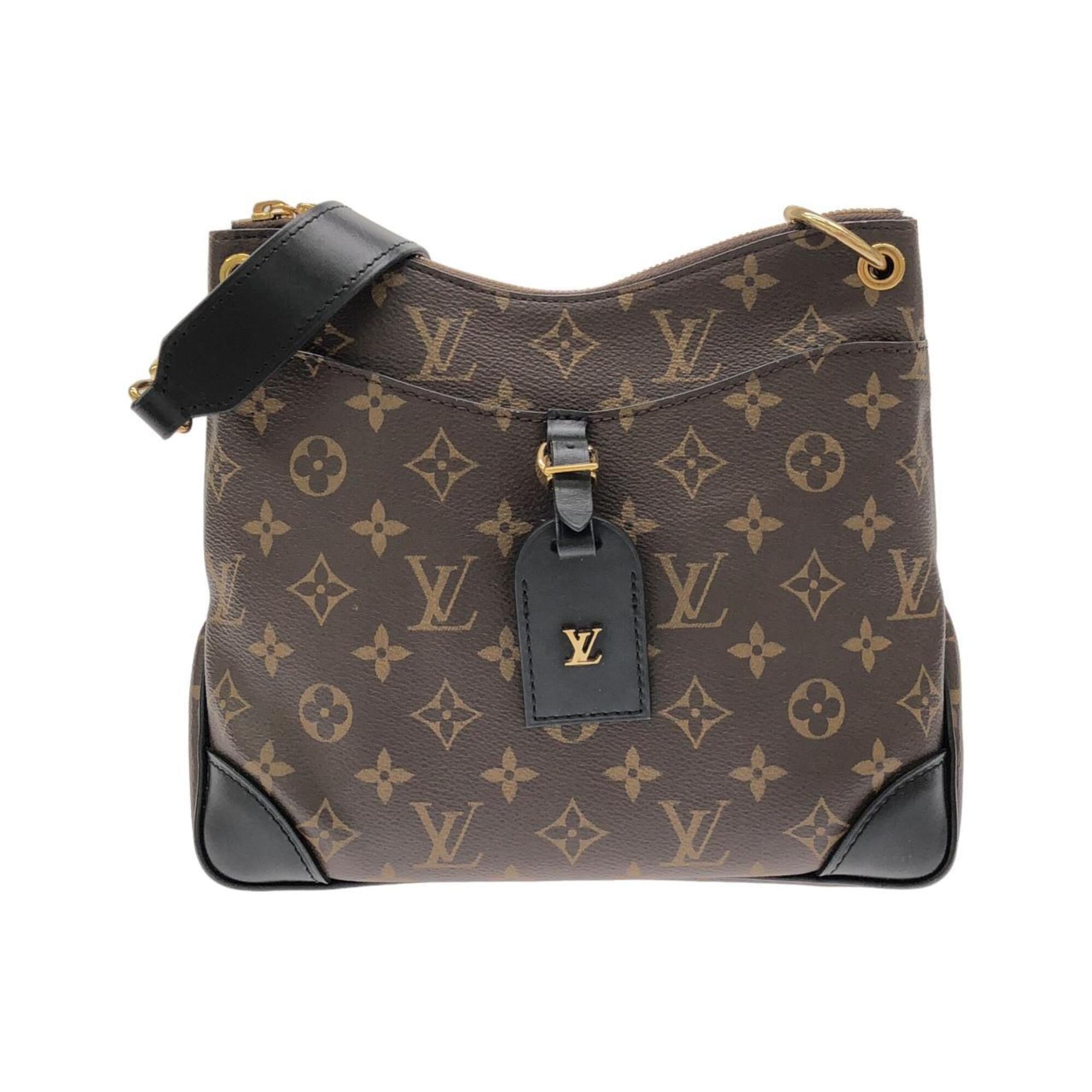 Louis Vuitton Black Marron Coated Canvas Shoulder Bag (Pre-Owned)