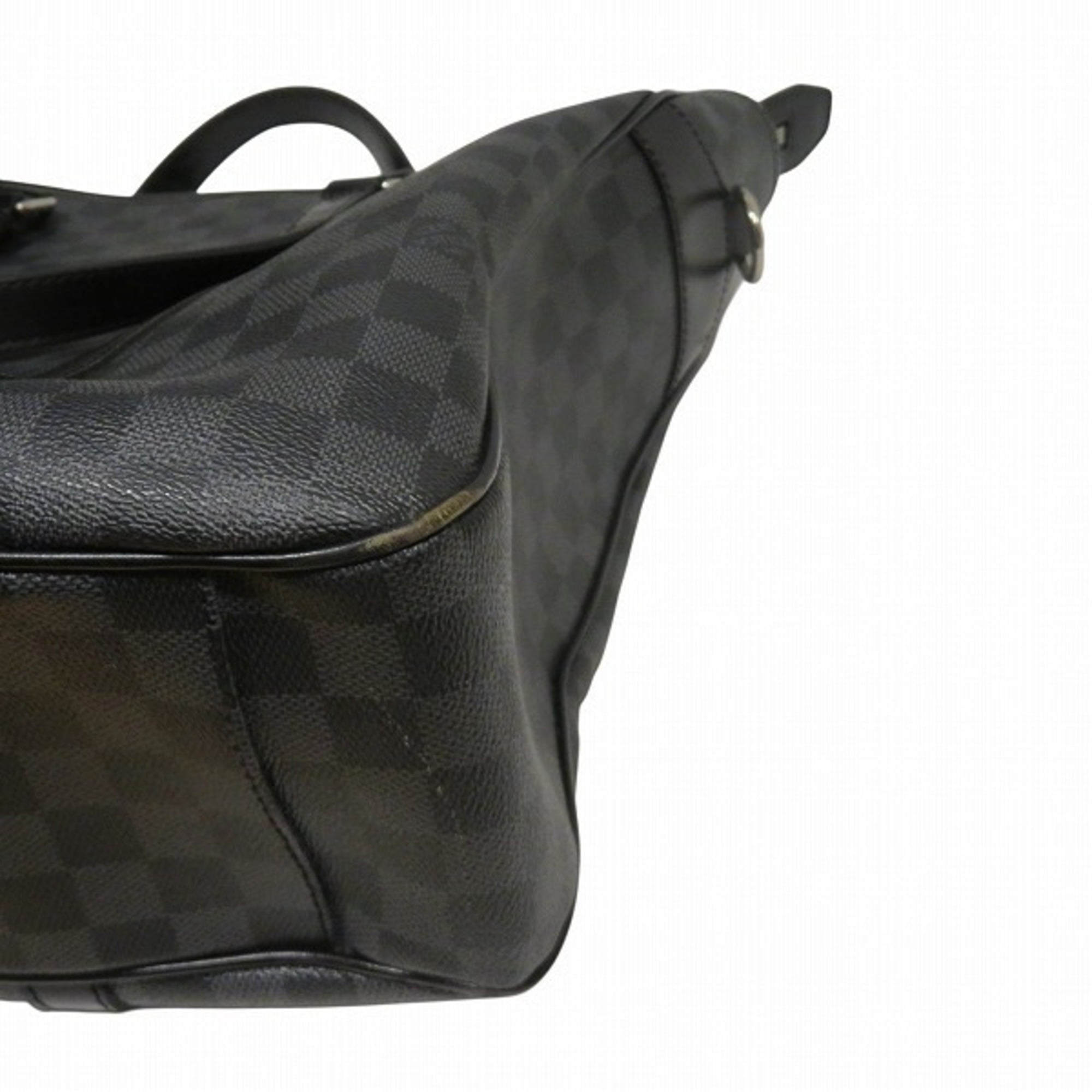 Louis Vuitton Black Damier Graphite Handbag Shoulder Bag Tote Bag (Pre-Owned)