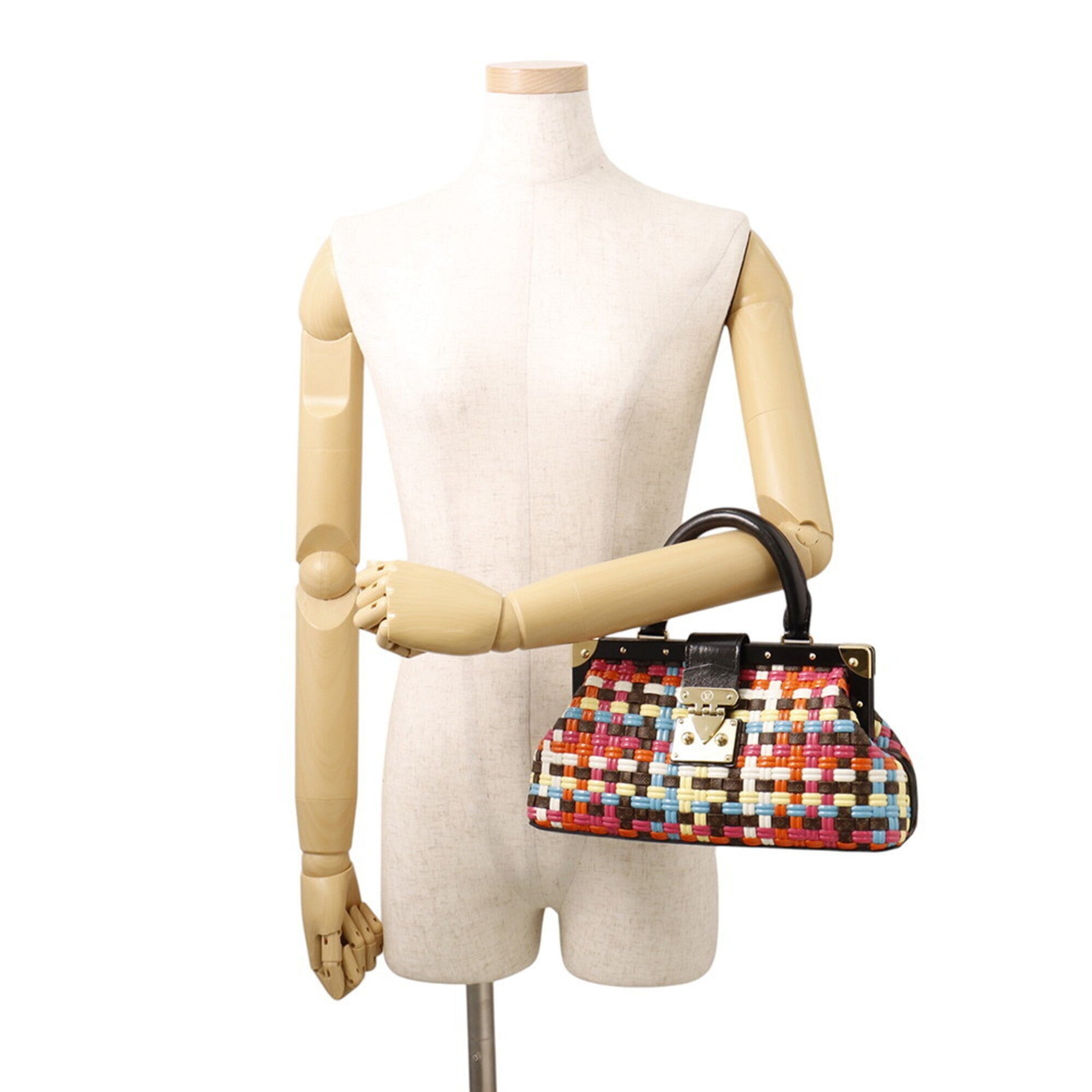 Louis Vuitton Monogram Multi-Color Noir Monogram Leather Handbag (Pre-Owned)