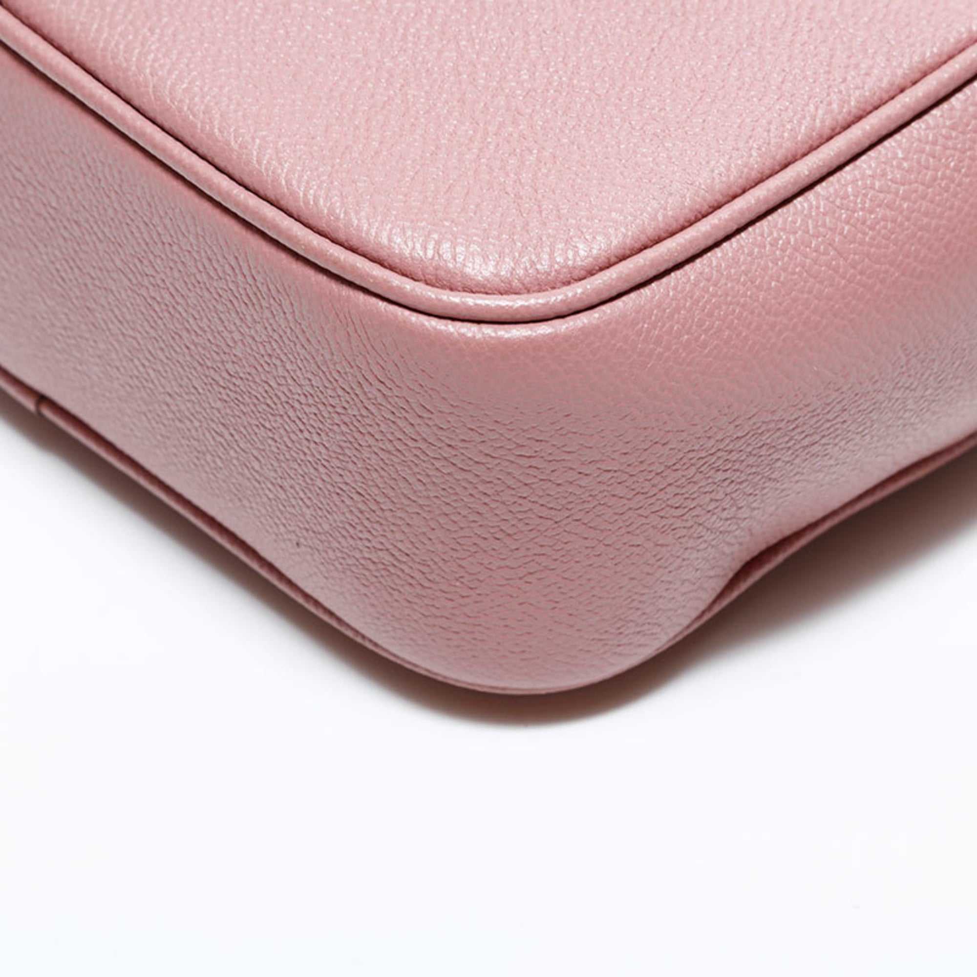 Burberry Pink Leather Shoulder Bag (Pre-Owned)
