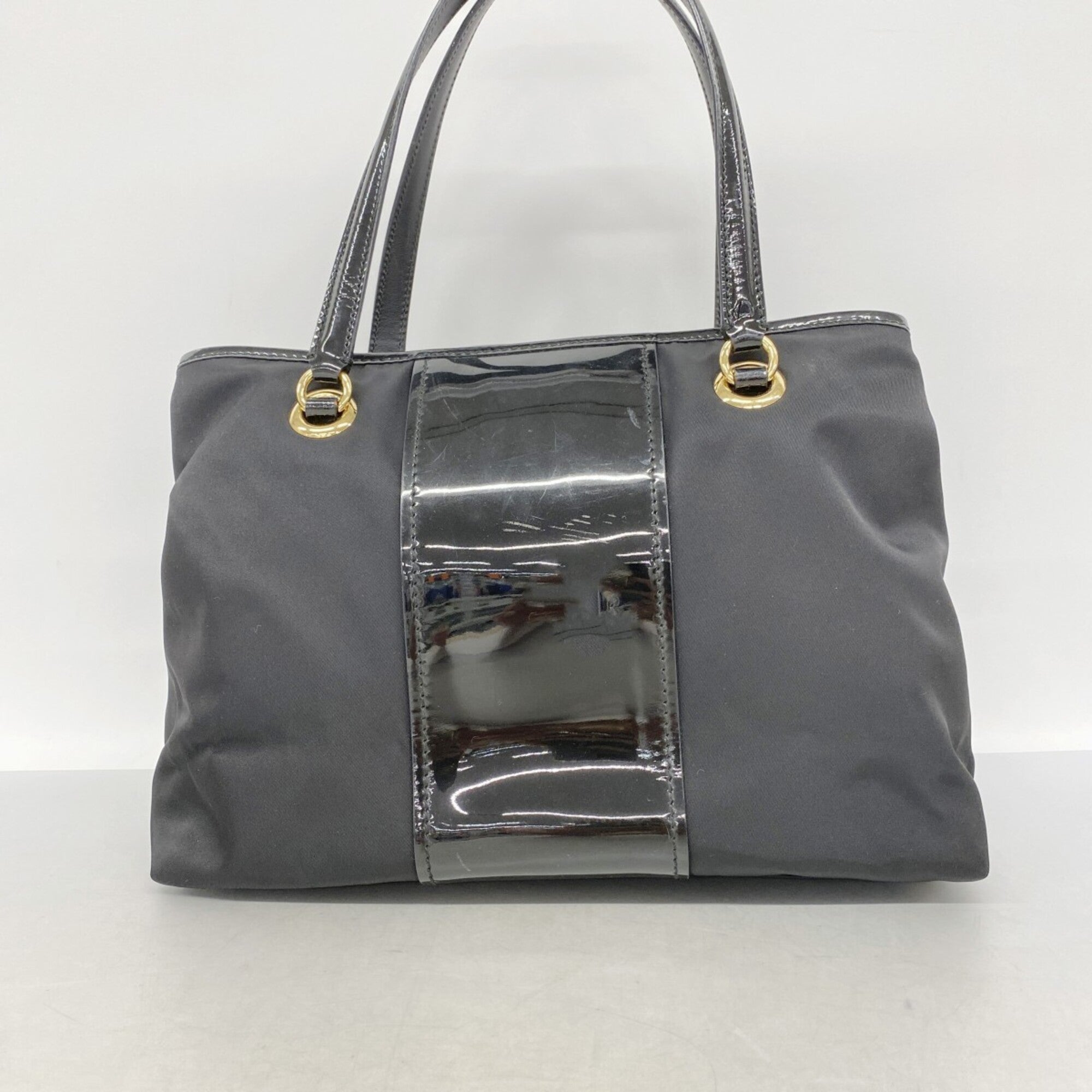 Salvatore Ferragamo Black Nylon Tote Bag (Pre-Owned)