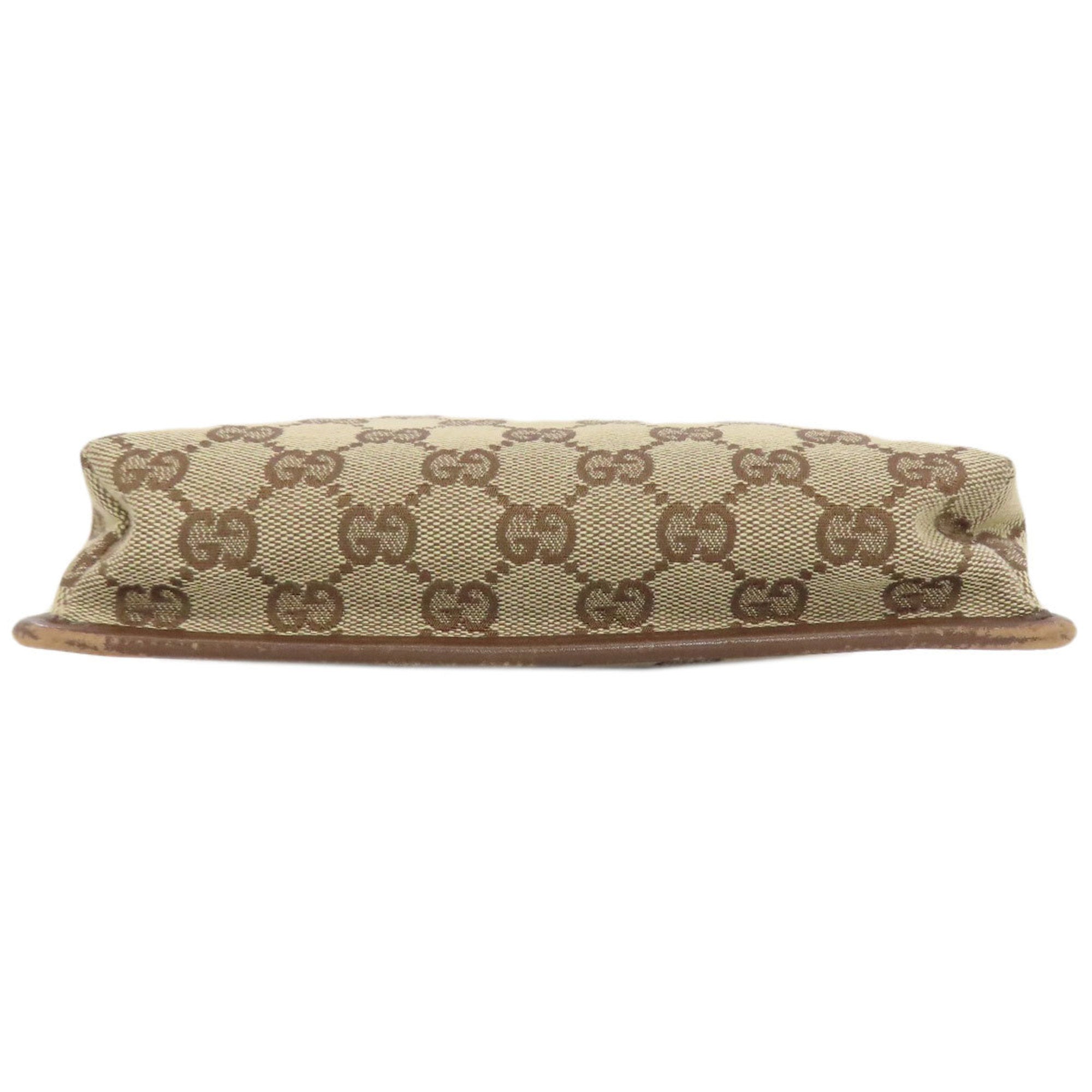 Gucci Brown Canvas Shoulder Bag (Pre-Owned)