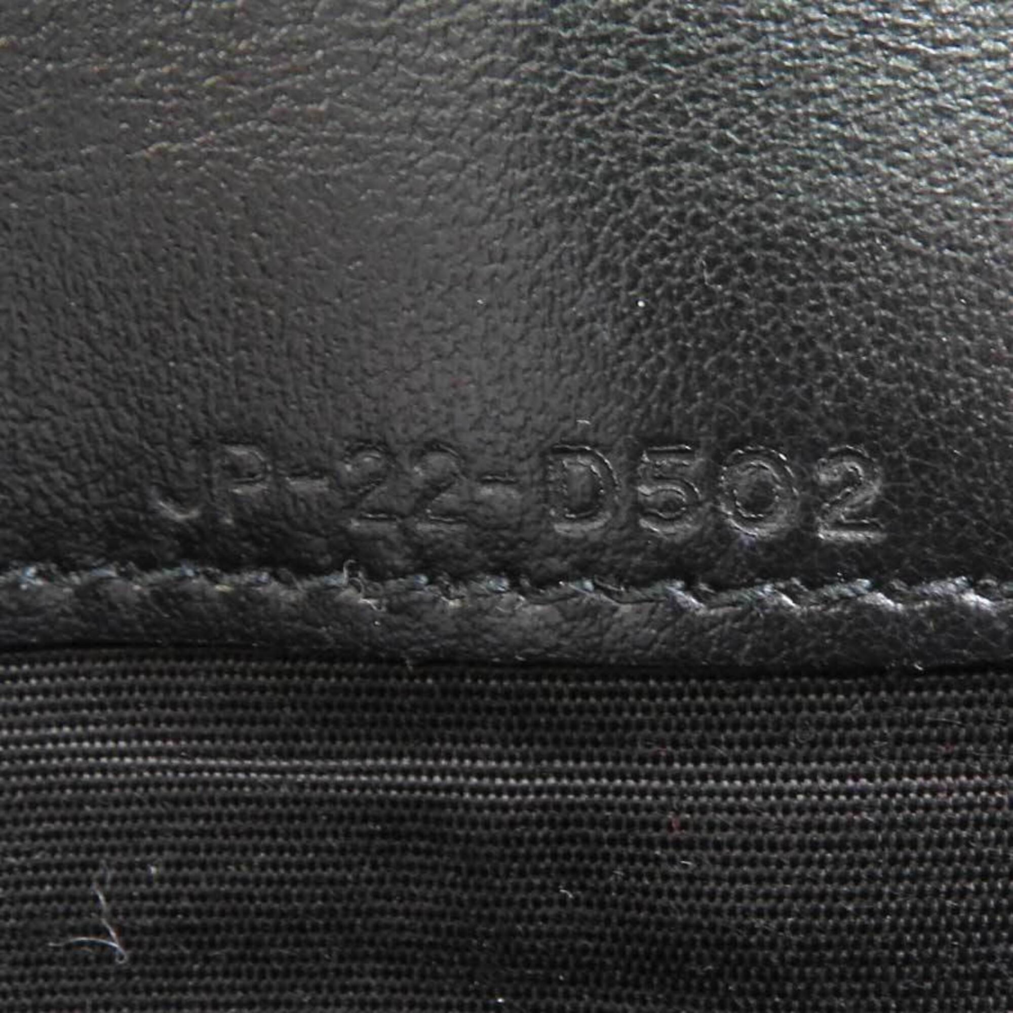 Salvatore Ferragamo Black Leather Long Wallet (Bi-Fold) (Pre-Owned)