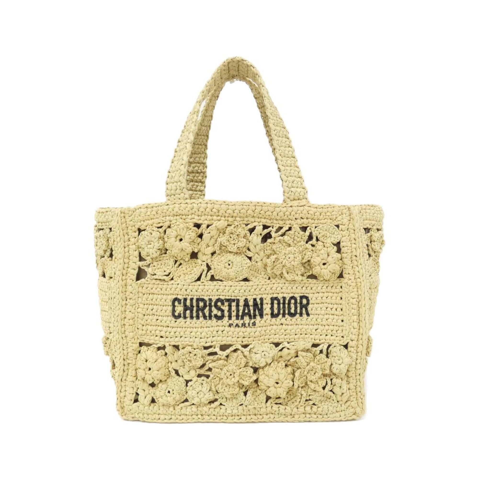 Christian Dior Raffia Handbag (Pre-Owned)