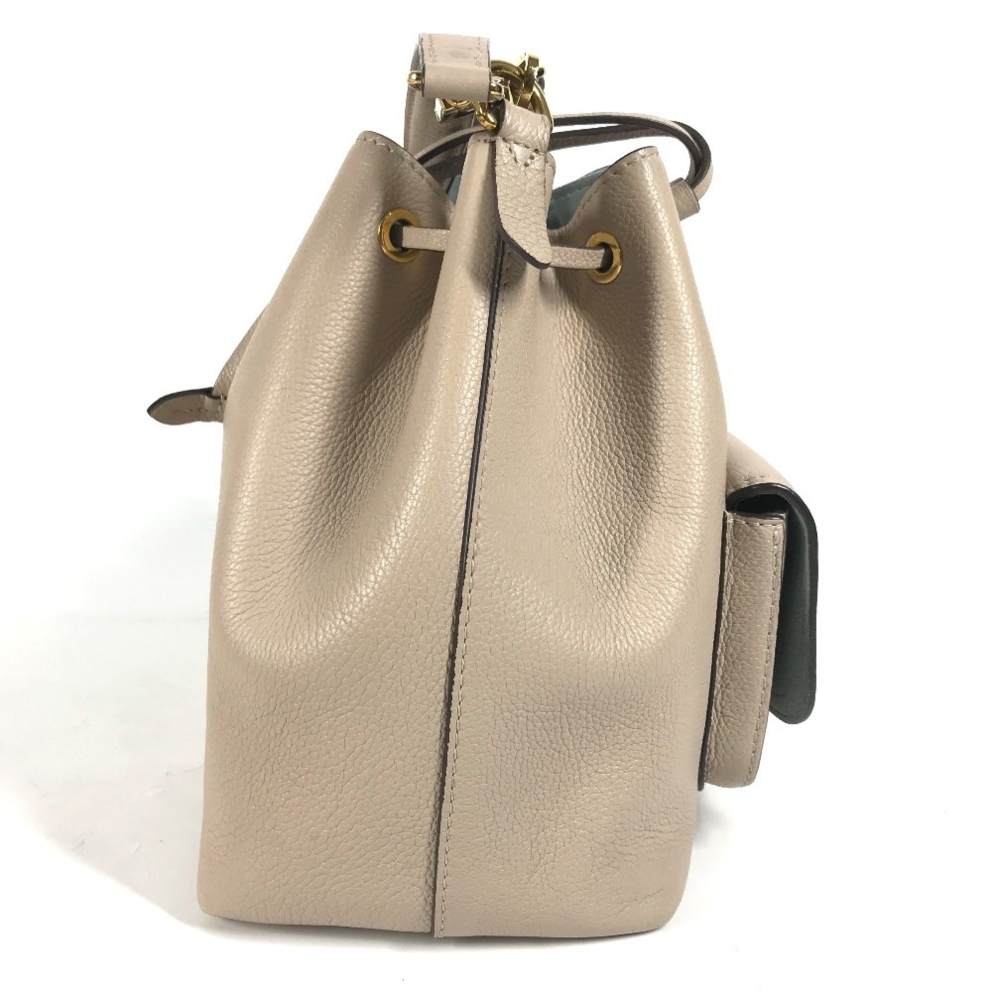 Louis Vuitton Beige Sand Leather Handbag Shoulder Bag (Pre-Owned)
